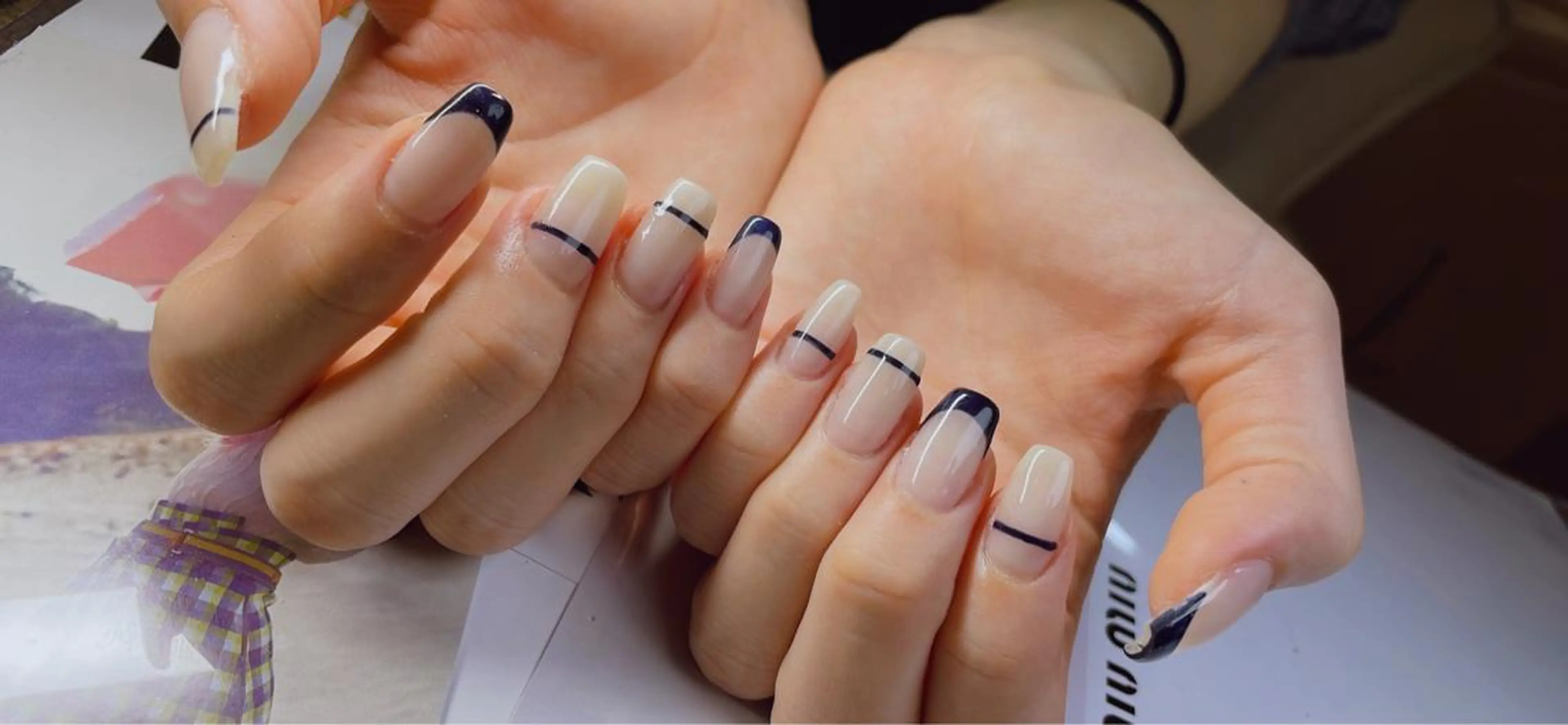 ネイル アートネイル フレンチネイル ハンドネイル LaLa Peach 福岡のマツエク・マツパデザイン