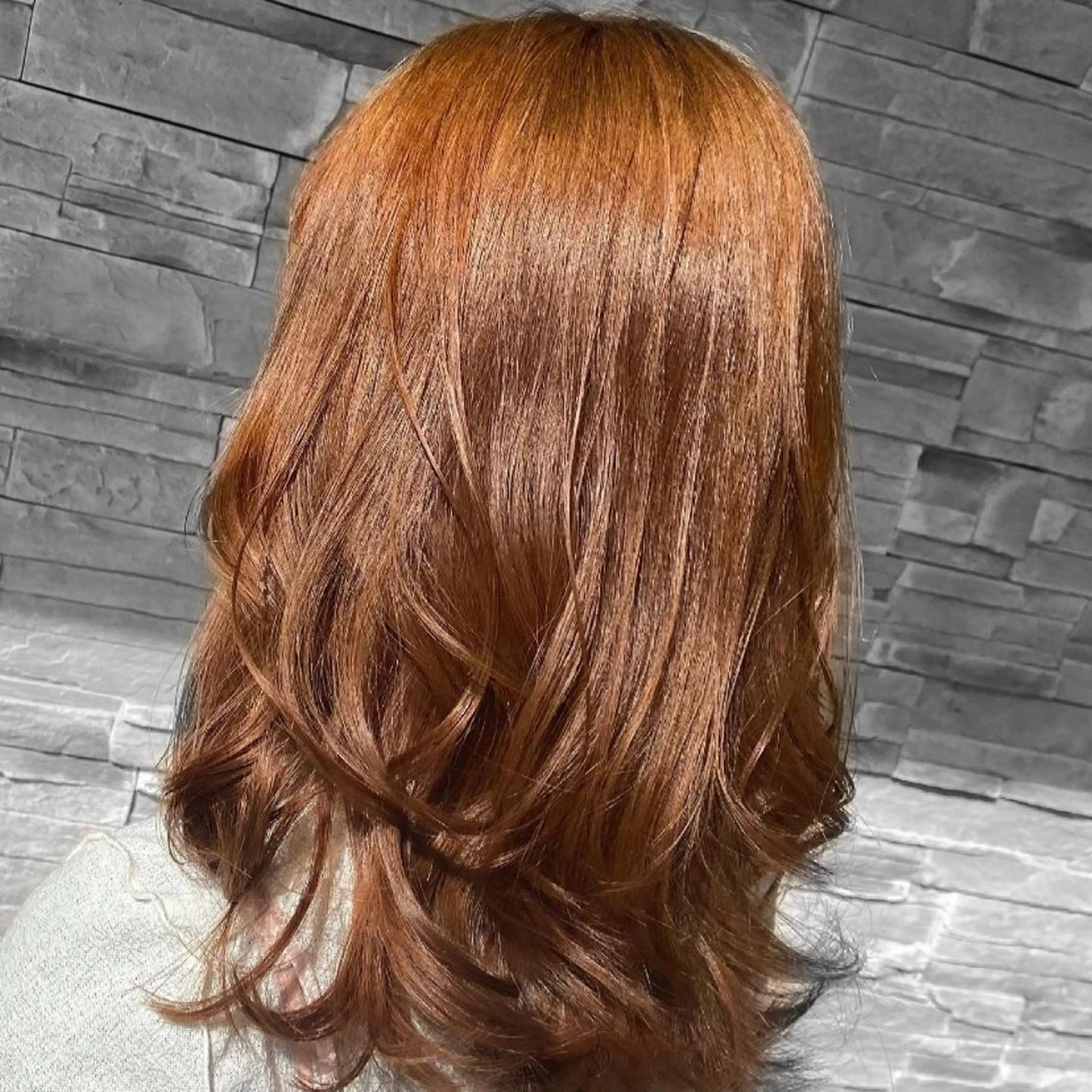 ミディアム カラー 杉木 勝太のヘアスタイル