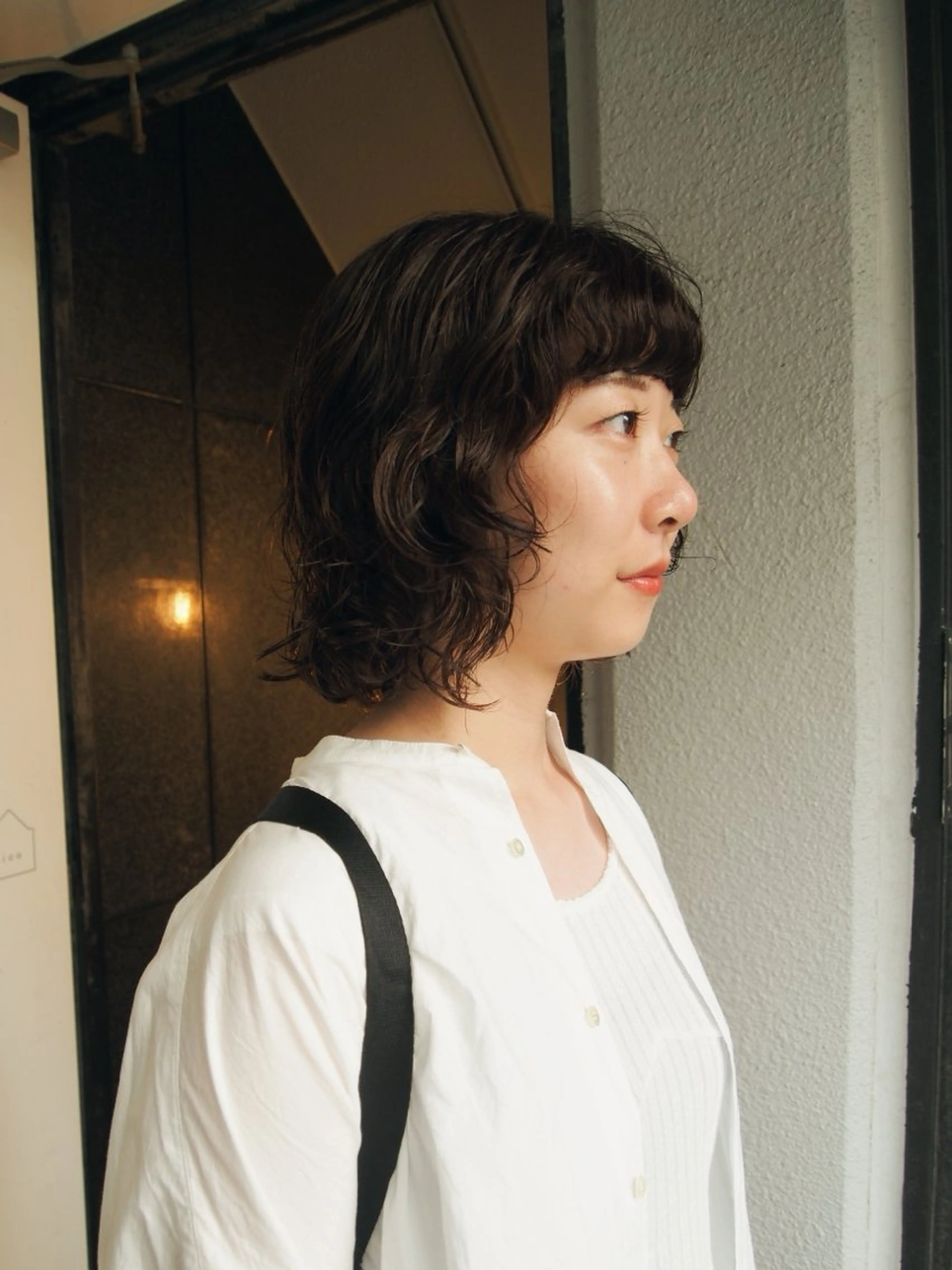 ミディアム カット ヘアカラー パーマ トリートメント 似合わせパーマ 🌼カンナのヘアスタイル