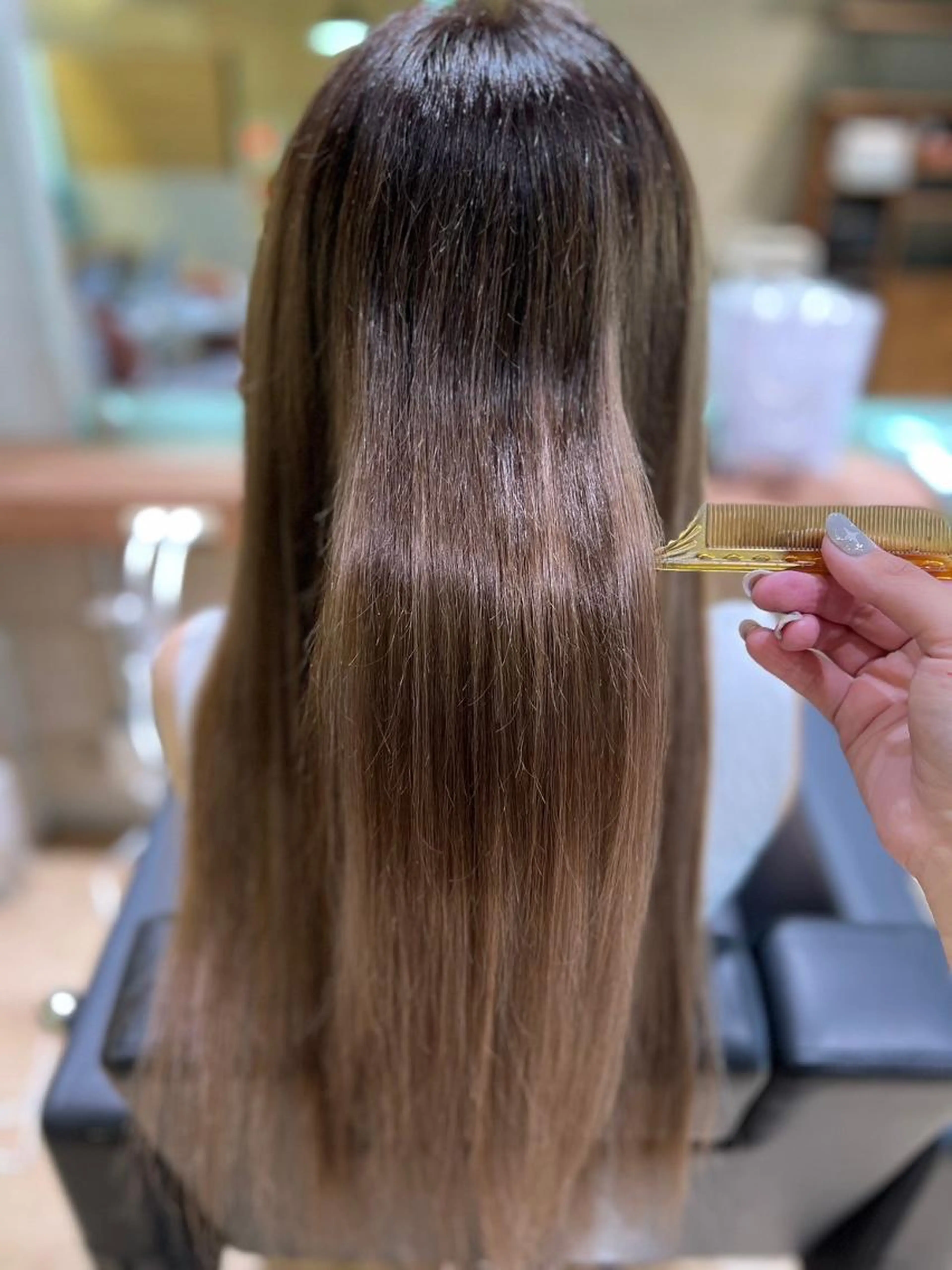 シャンプーブローの写真