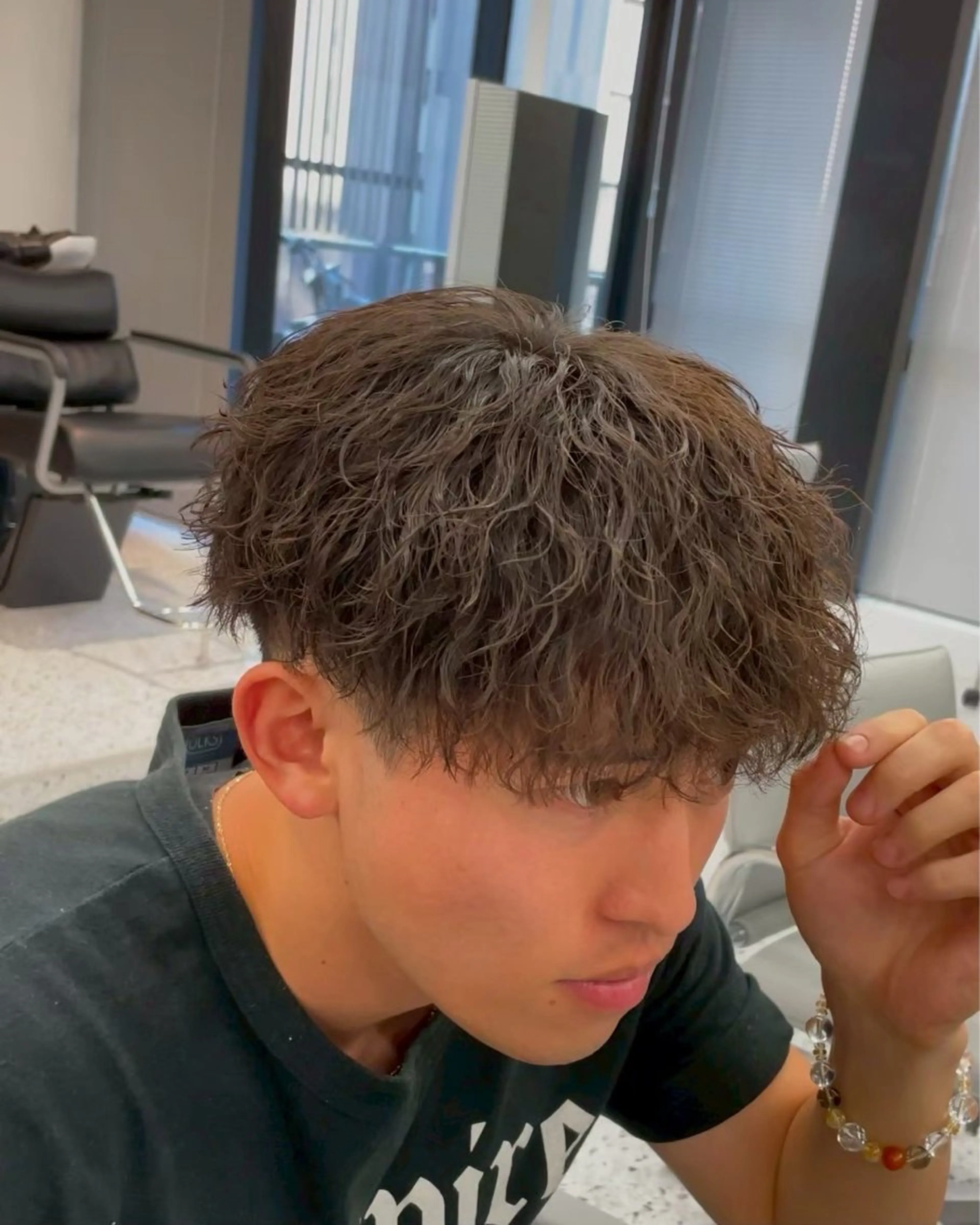 メンズツイストスパイラルパーマ 高校生・大学生・20代の方に向けた募集になります!!の写真