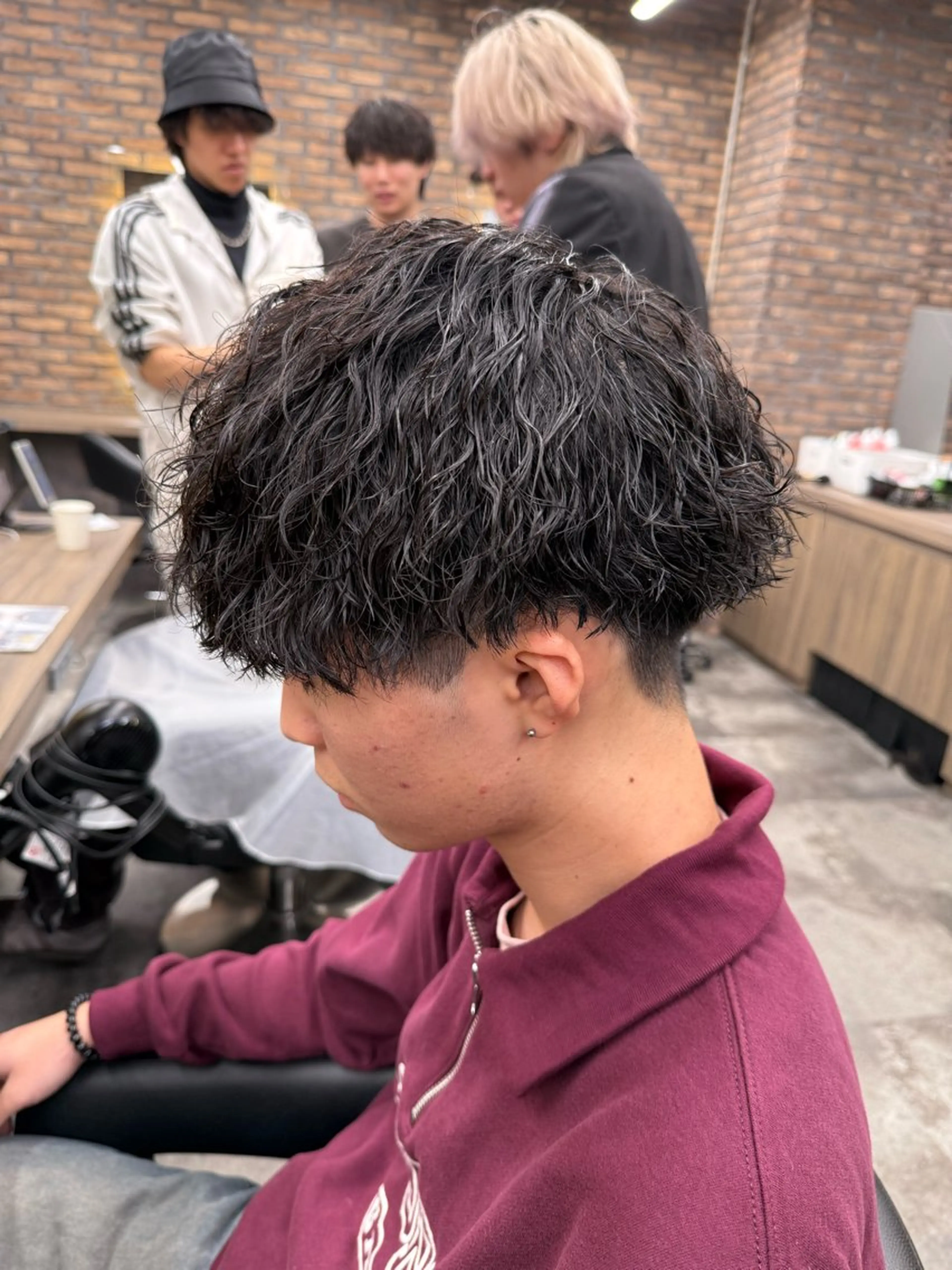 ショート カラー パーマ ヘアアレンジ メンズ キッズ 🔷横浜1のパーマ 職人🔷将太郎のヘアスタイル