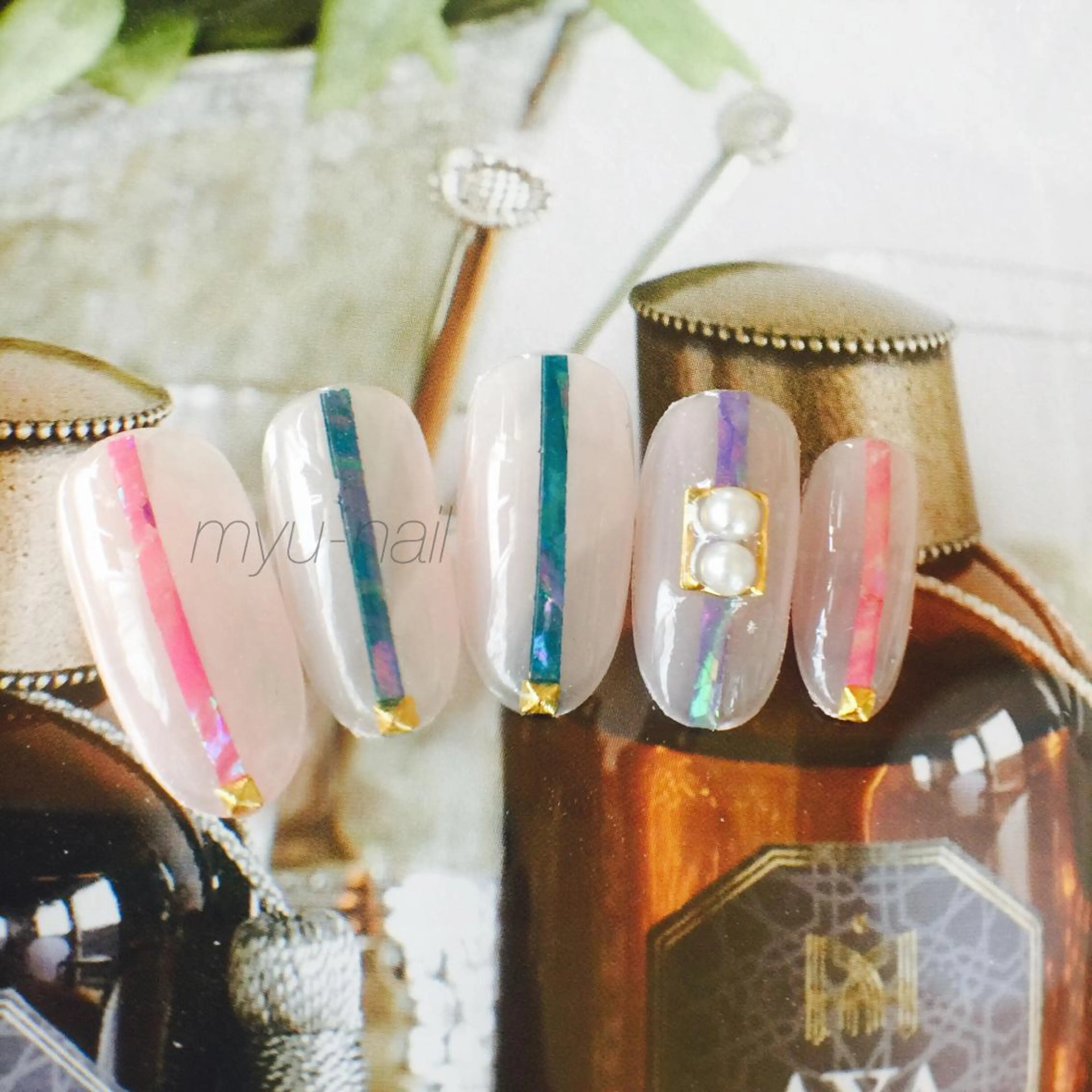 ネイル シンプルネイル ネイルチップ ホームサロン myu-nailのネイルデザイン