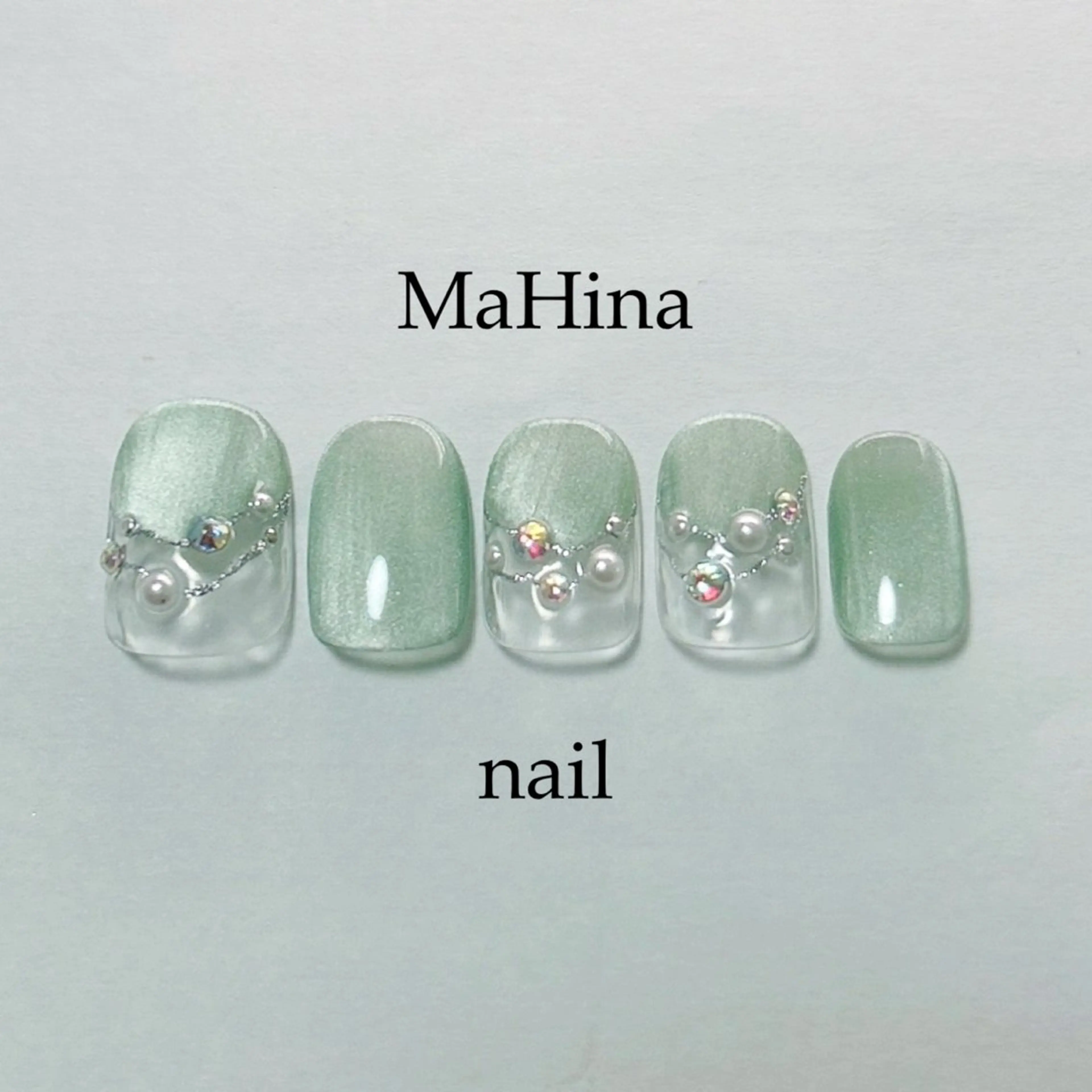 ネイル フットネイル フレンチネイル ジェルネイル キラキラネイル マグネットネイル ハンドネイル MaHina🌙 salonのネイルデザイン