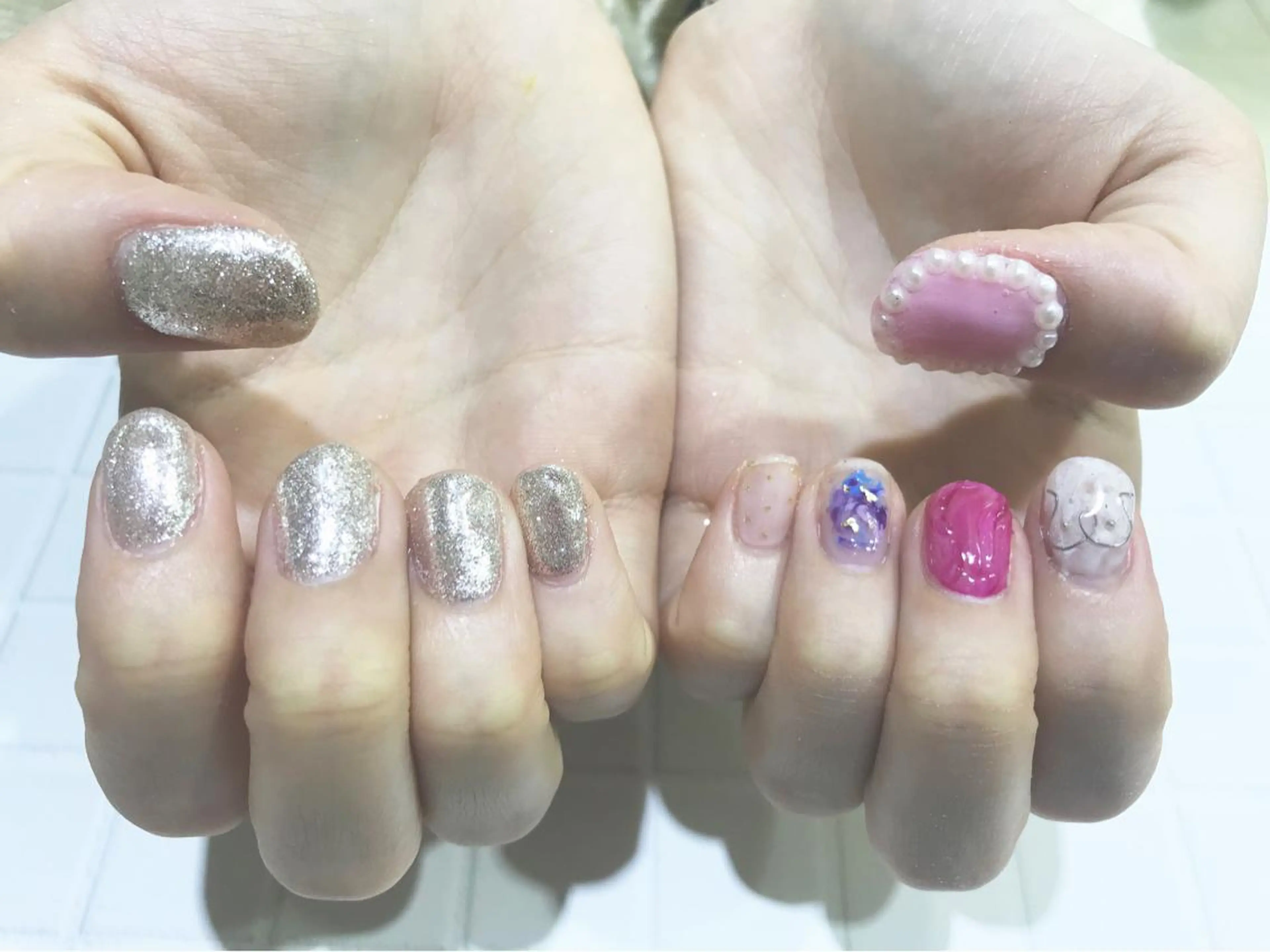 ネイル AMI ウルフパーマ/メンズのヘアスタイル