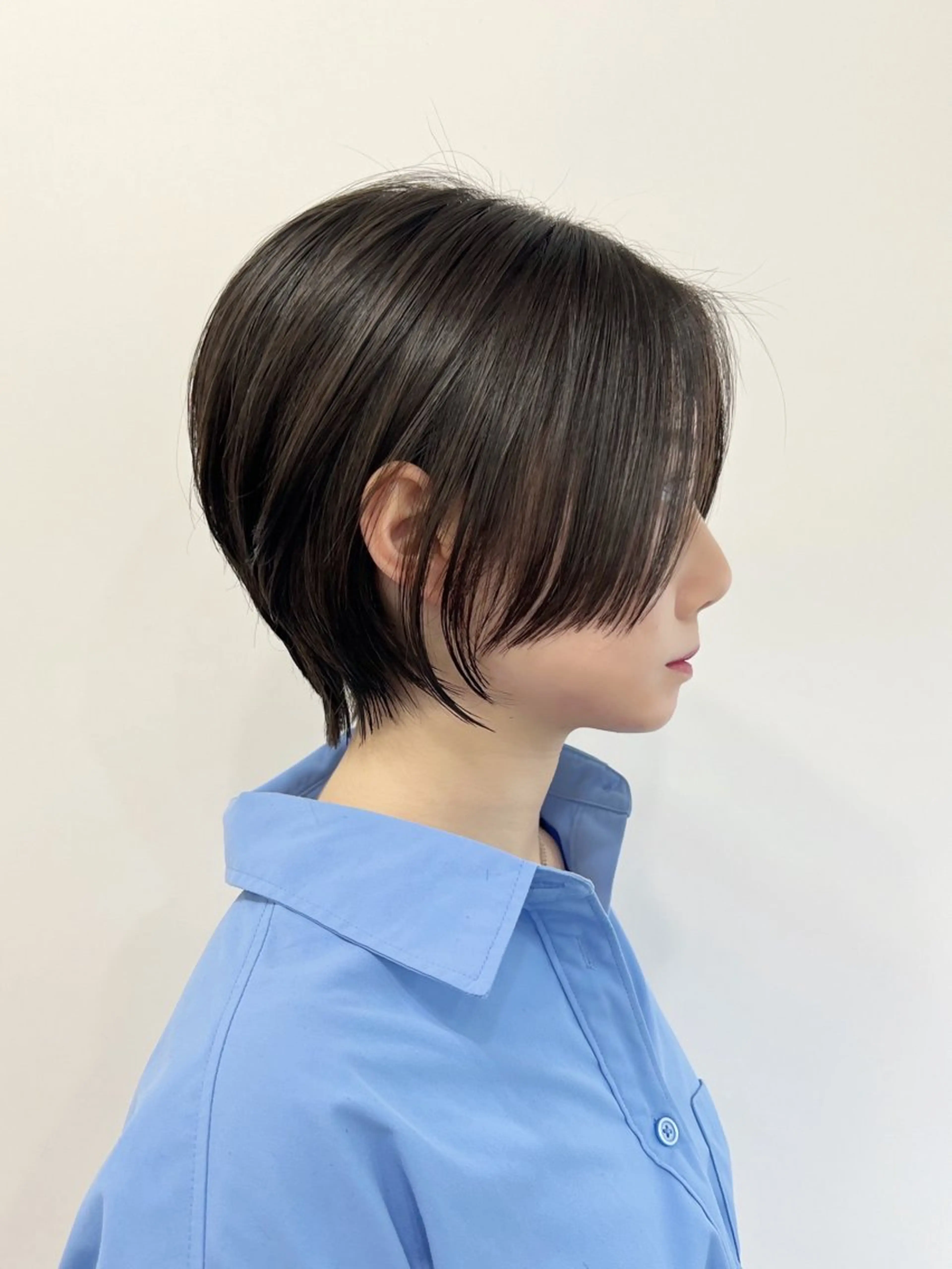 ショート くせ毛 エギョモリ 顔まわりレイヤー タンバルモリ 韓国風ヘア カット ヘアカラー トリートメント 渋谷レイヤーカット❌ 縮毛矯正専門/武田涼のヘアスタイル