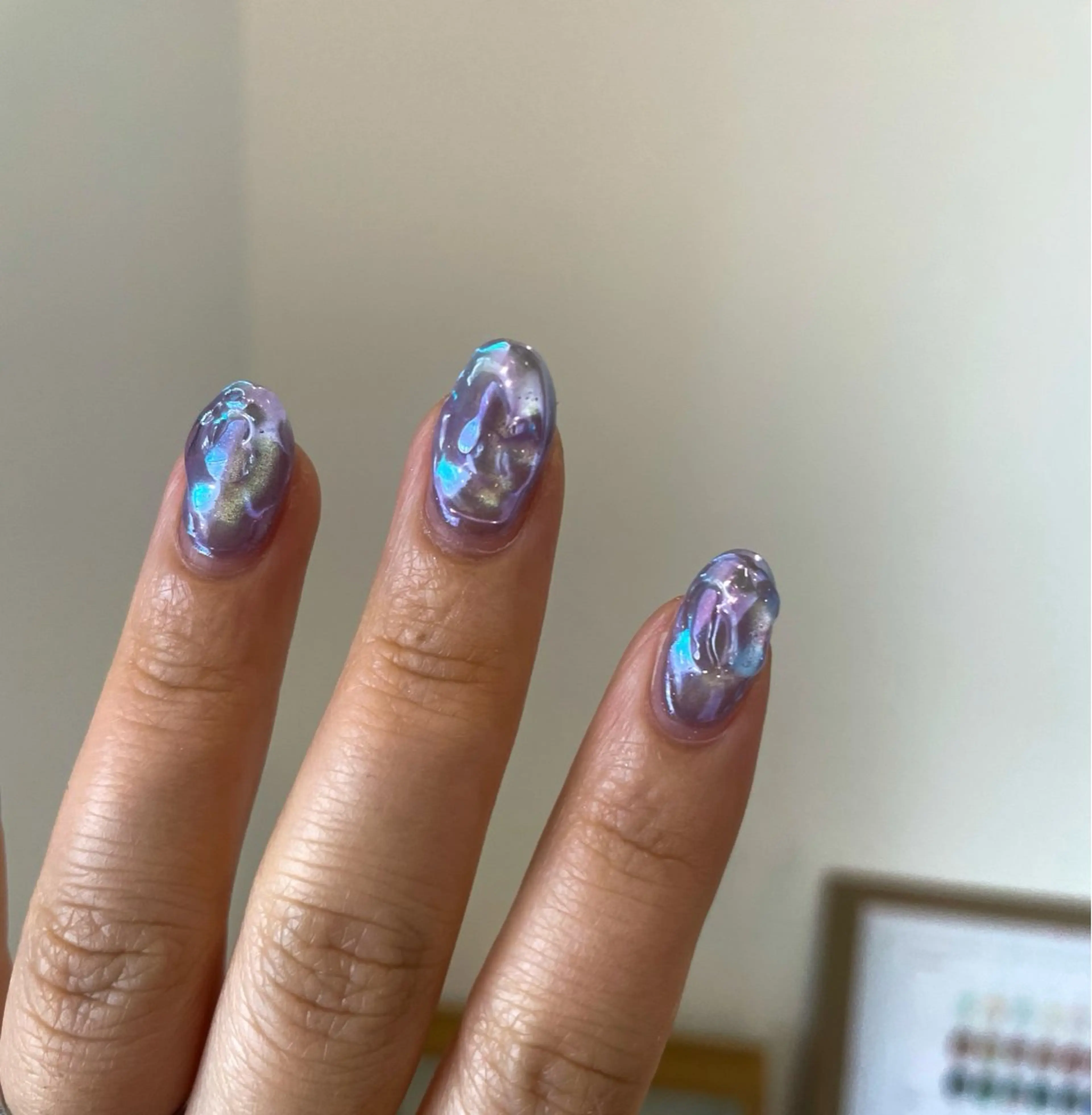 【40%off】大好評💜お任せデザインネイル[off無し]の写真