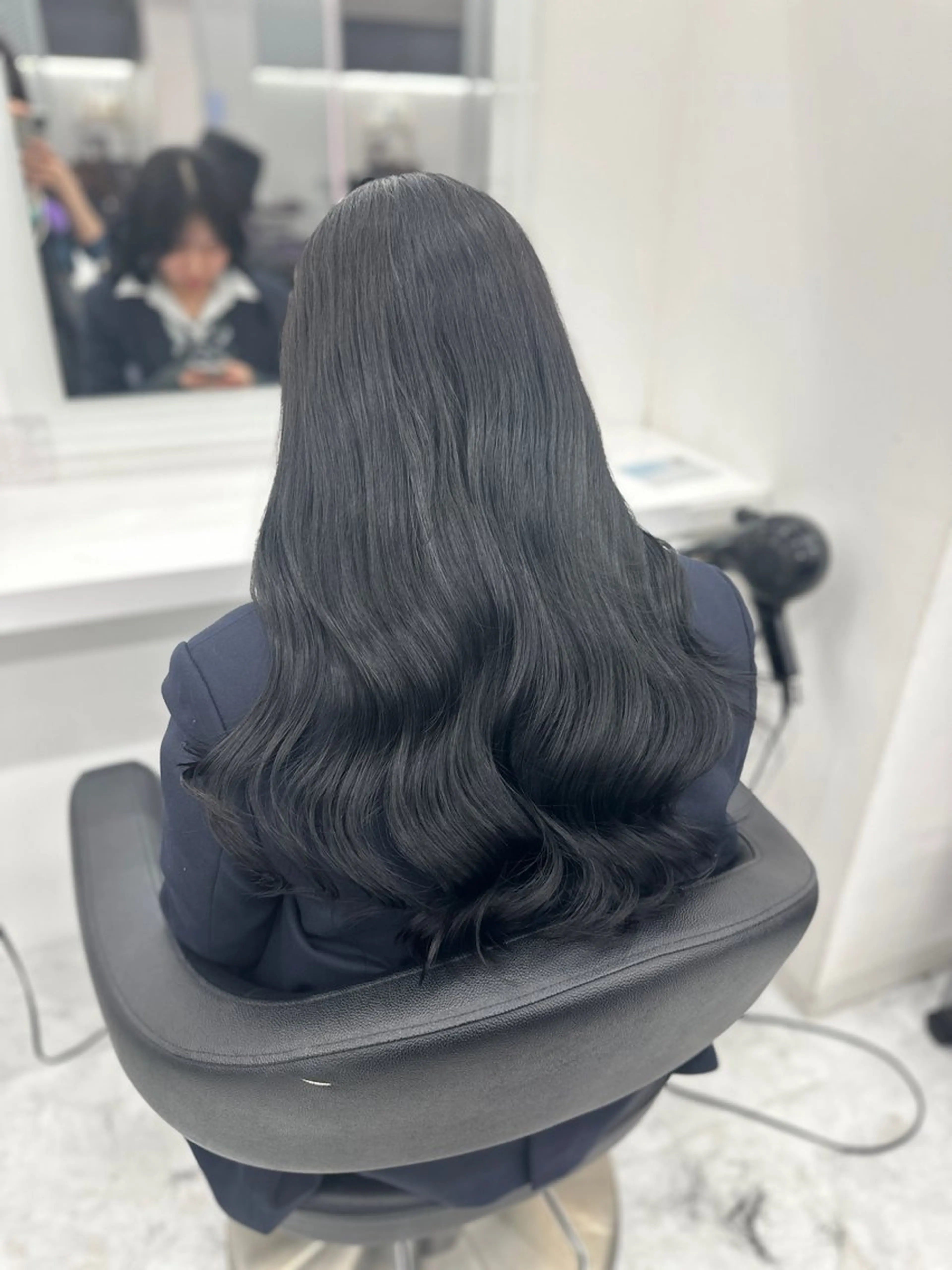 ロング カラー パーマ ヘアアレンジ メンズ キッズ ♥️韓国ヘア レイヤー♥️ゆりのヘアスタイル