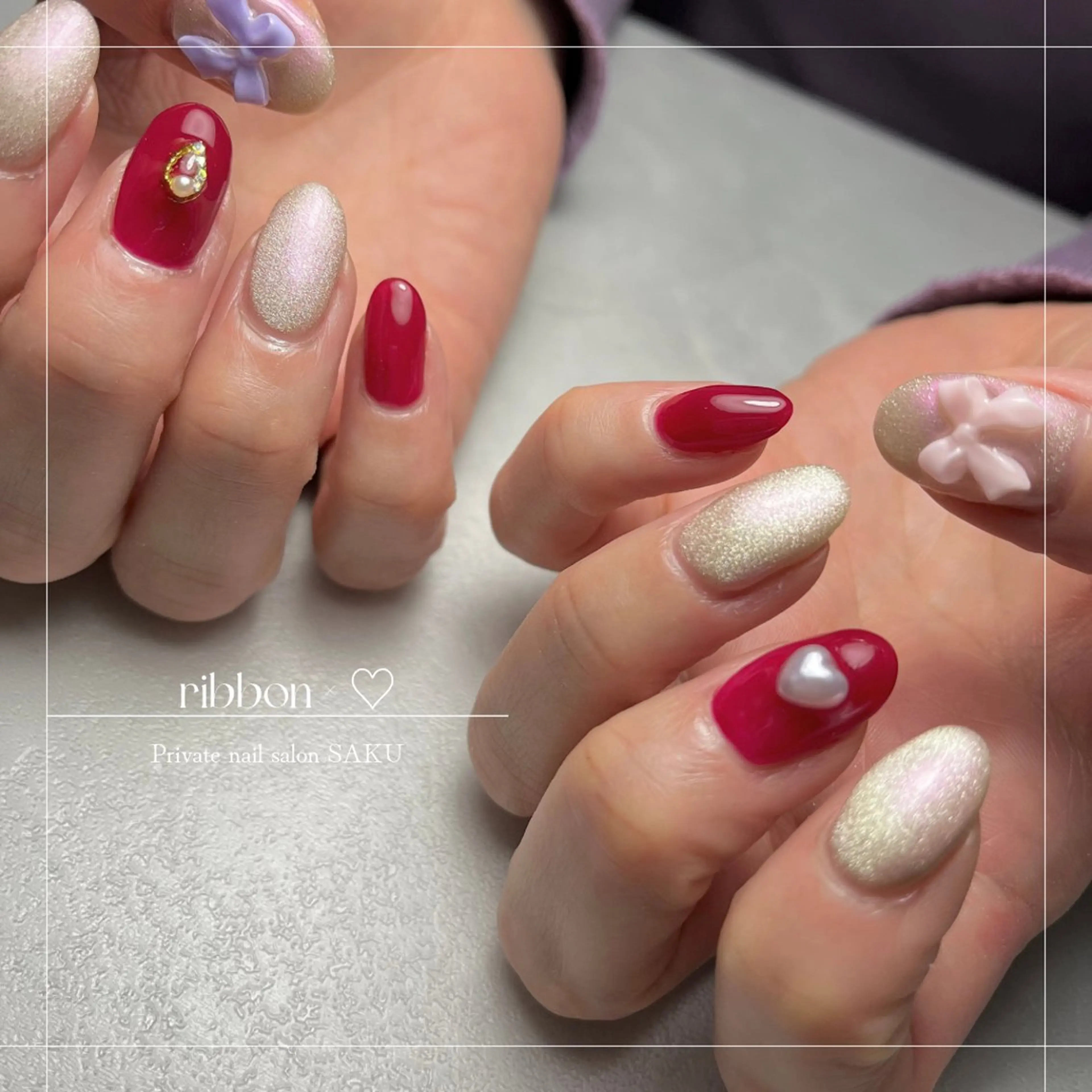 ネイル ハンドネイル SAKU  nail[サクネイル]所属・SAKU nail 作島茜のネイルデザイン