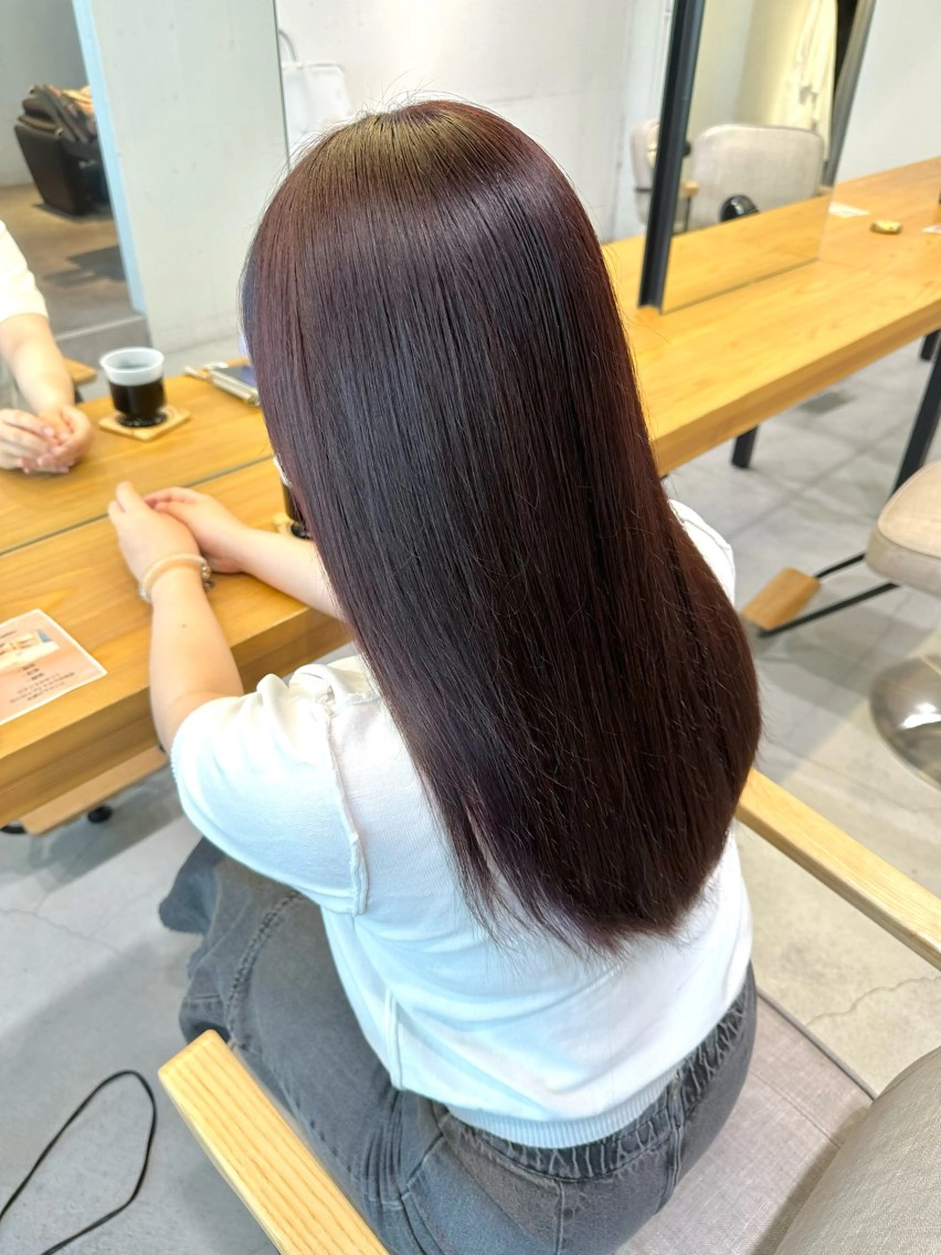 ロング カット ヘアカラー トリートメント 上野湧太 髪質改善/艶カラーのヘアスタイル