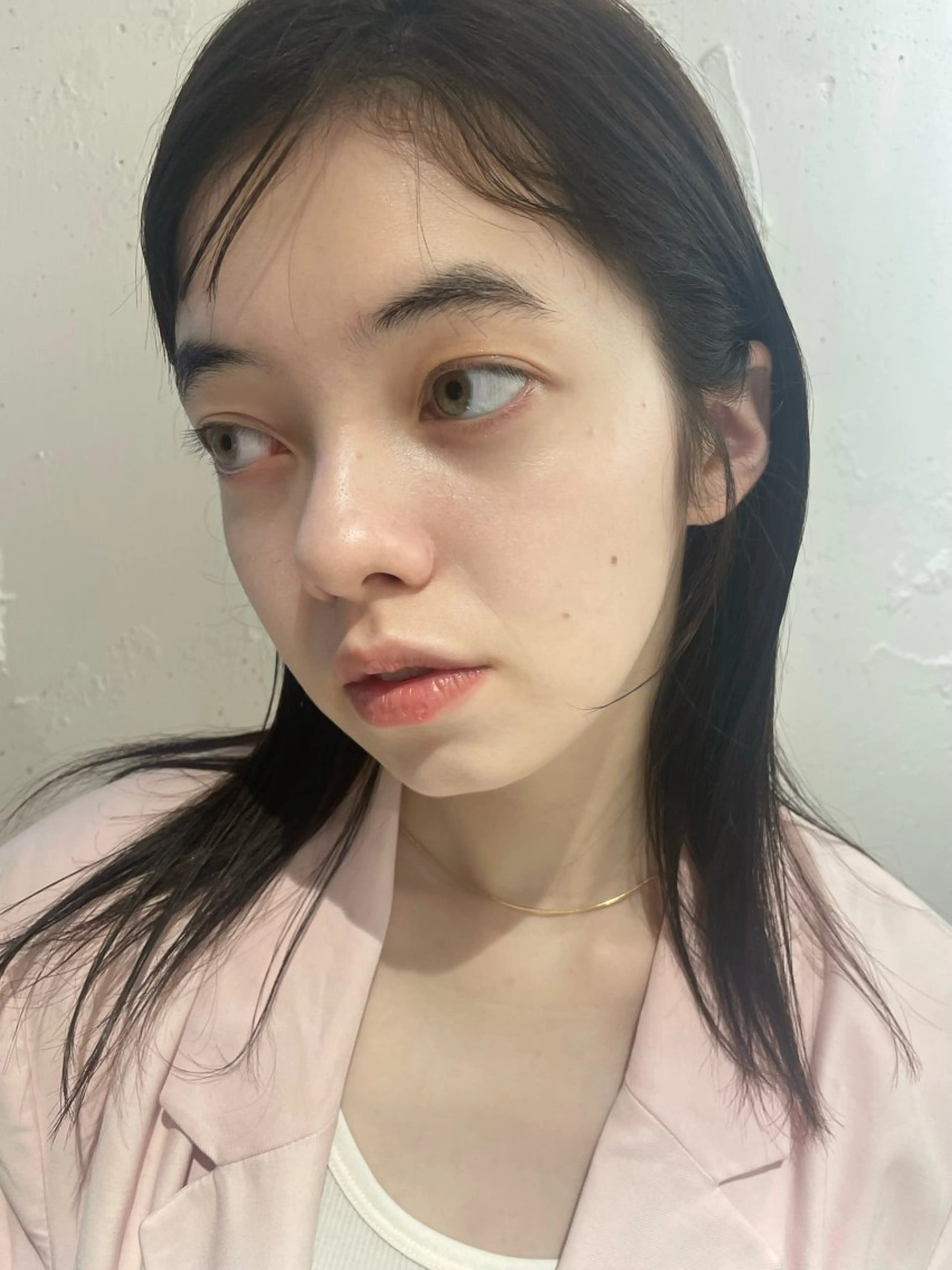 ミディアム カラー ヘアカラー トリートメント mei|顔まわり ×透明感カラーのヘアスタイル