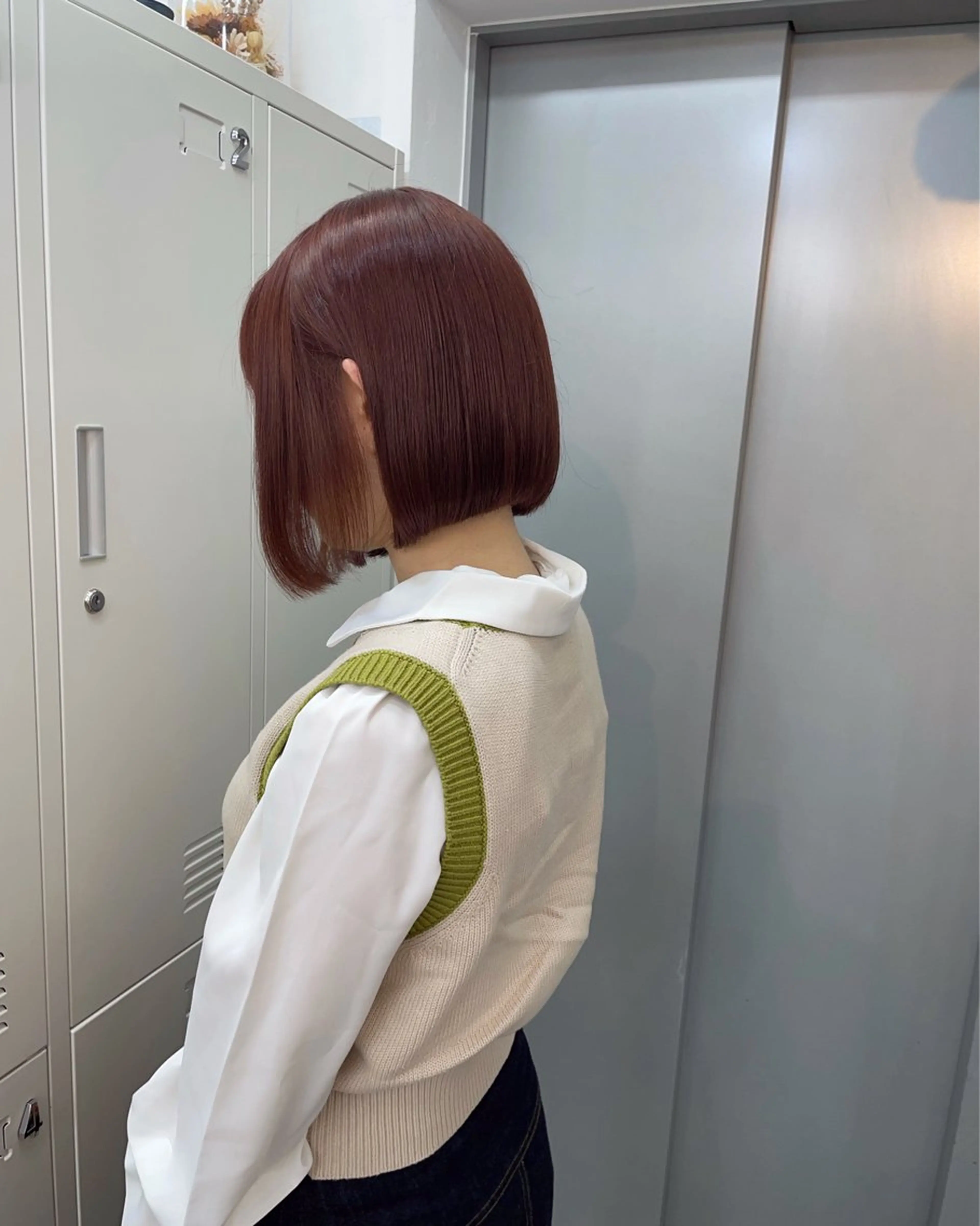 ショート カラー ブラウンカラー ピンクカラー ピンクブラウン ボブ トリートメント カット ヘアカラー トリートメント ✨髪質改善✨原宿 えのもと　はなのヘアスタイル