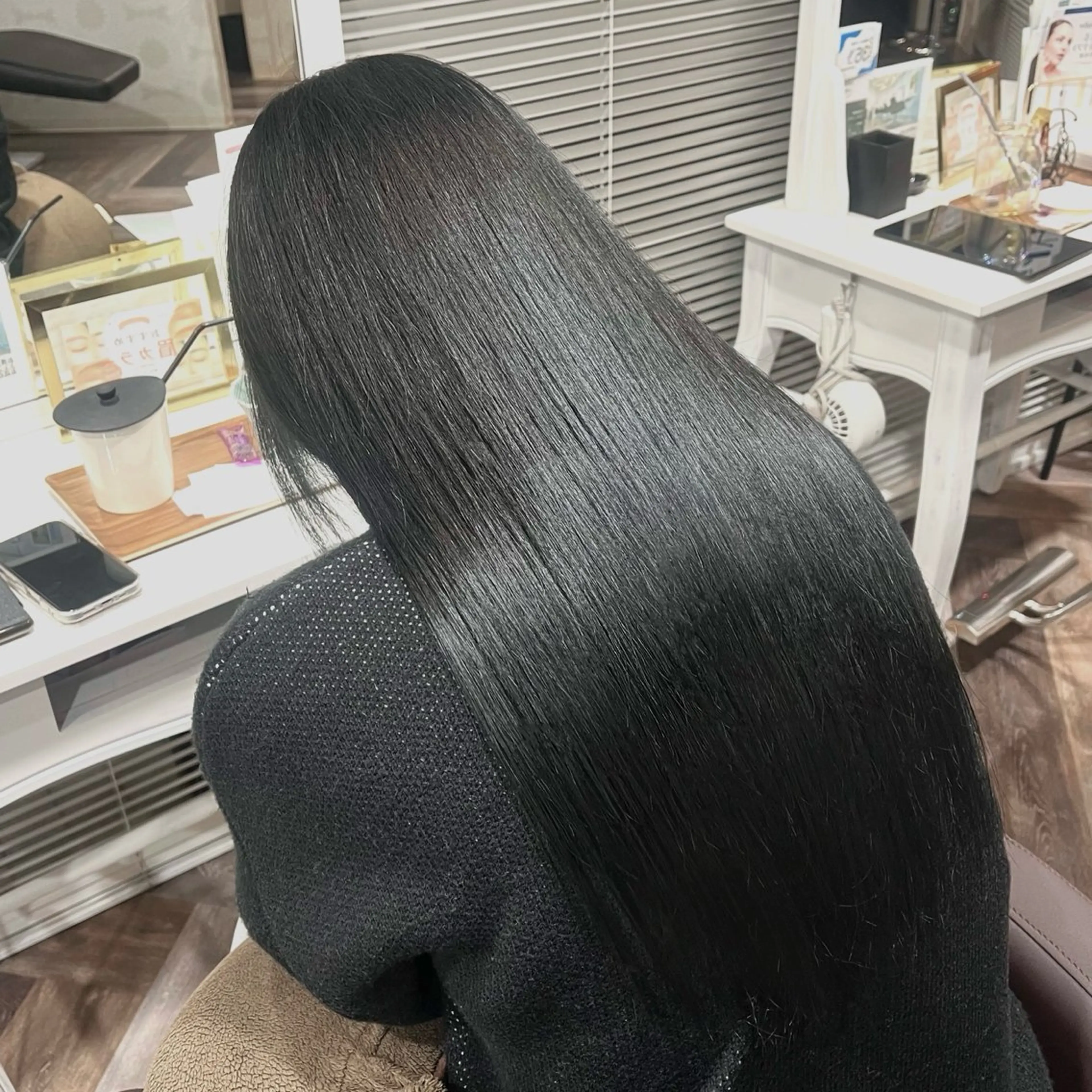 カラー 黒髪 ハイトーンカラー ナチュラルブラック 🌸エミリー /仙台駅東口🌸のヘアスタイル