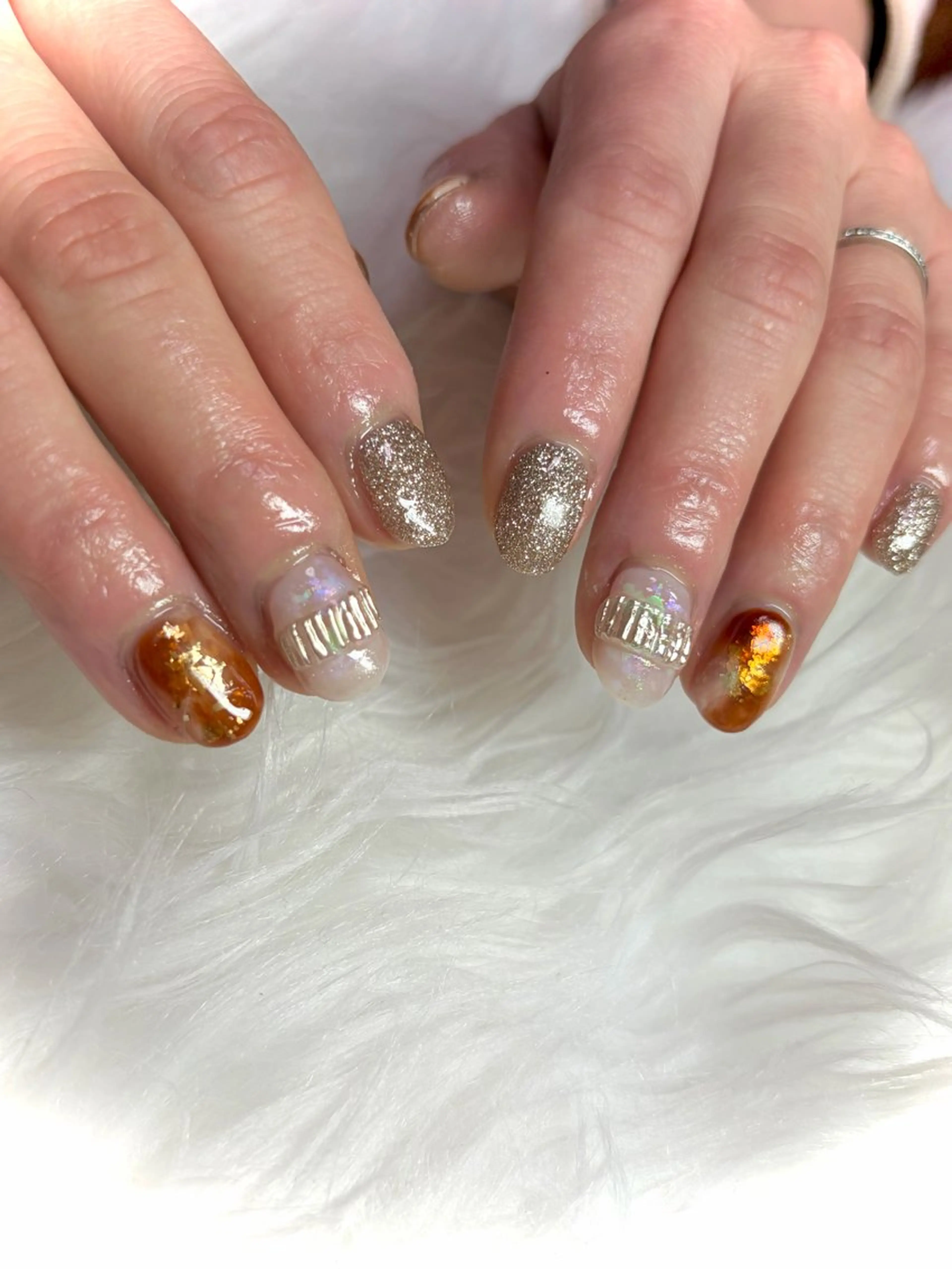 ネイル ニュアンスネイル 冬ネイル Nail room Aのネイルデザイン