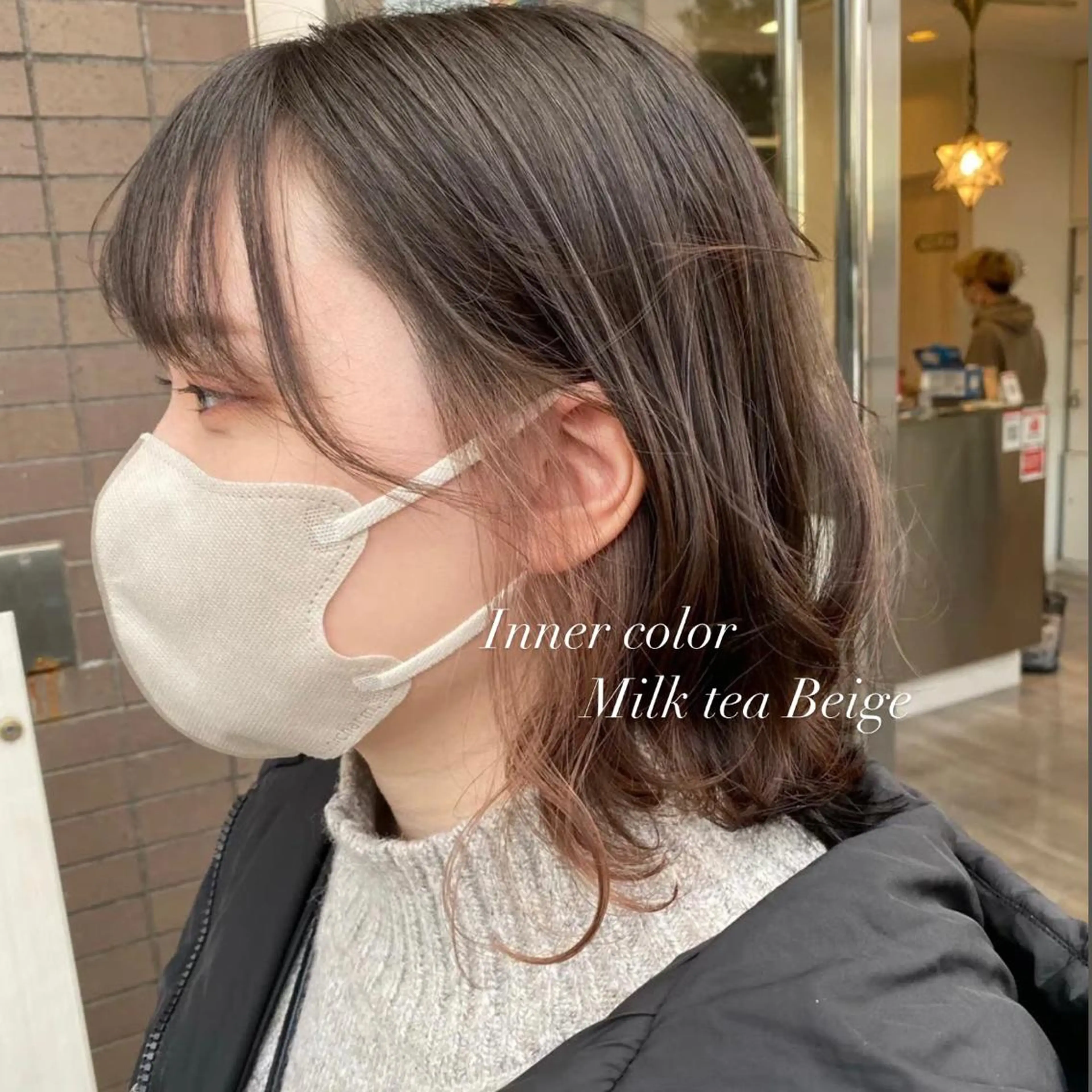 ミディアム ヘアカラー ELEN 新百合ヶ丘のヘアスタイル