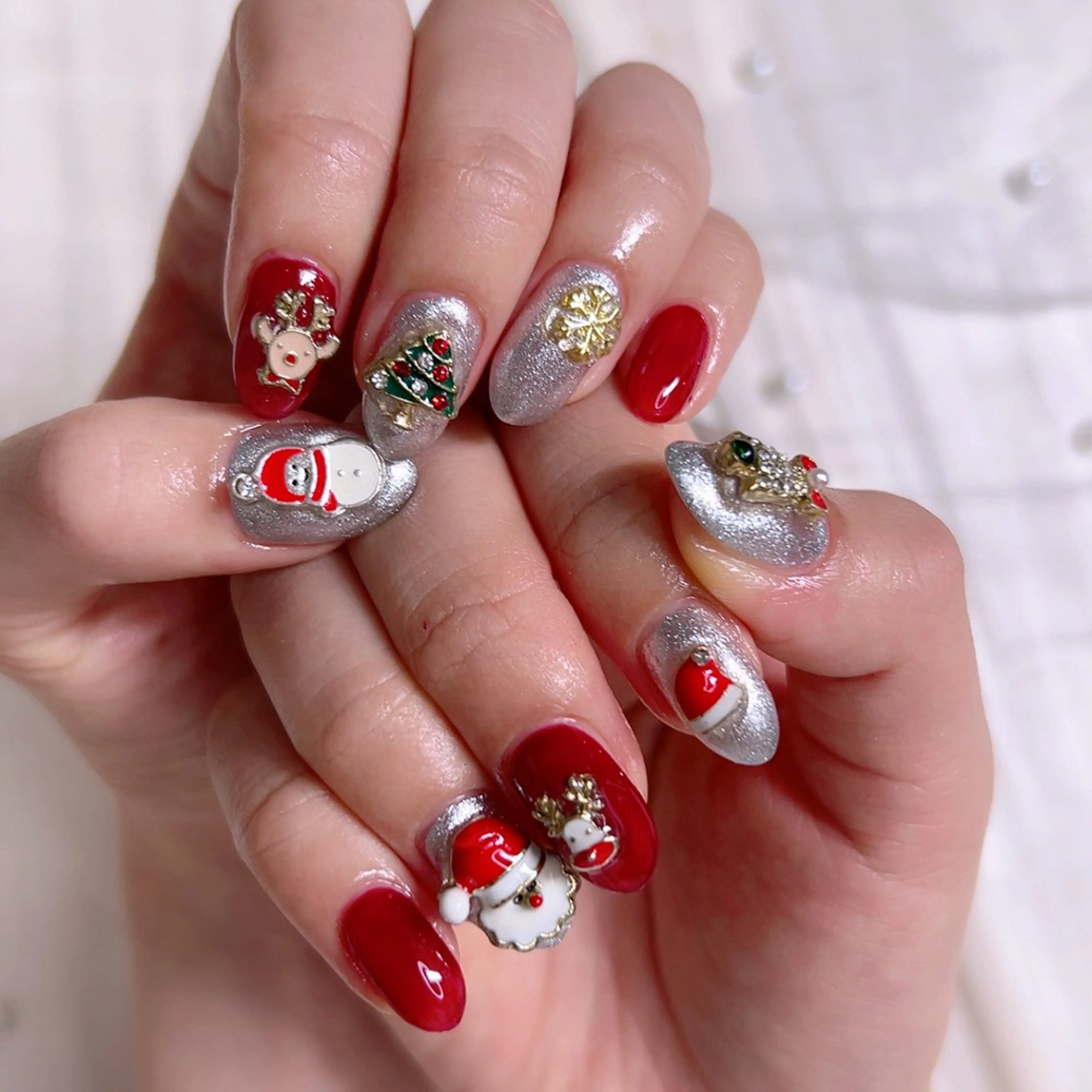 ネイル グラデーション オフィスネイル リボン シンプルネイル Cute Tips nailのネイルデザイン