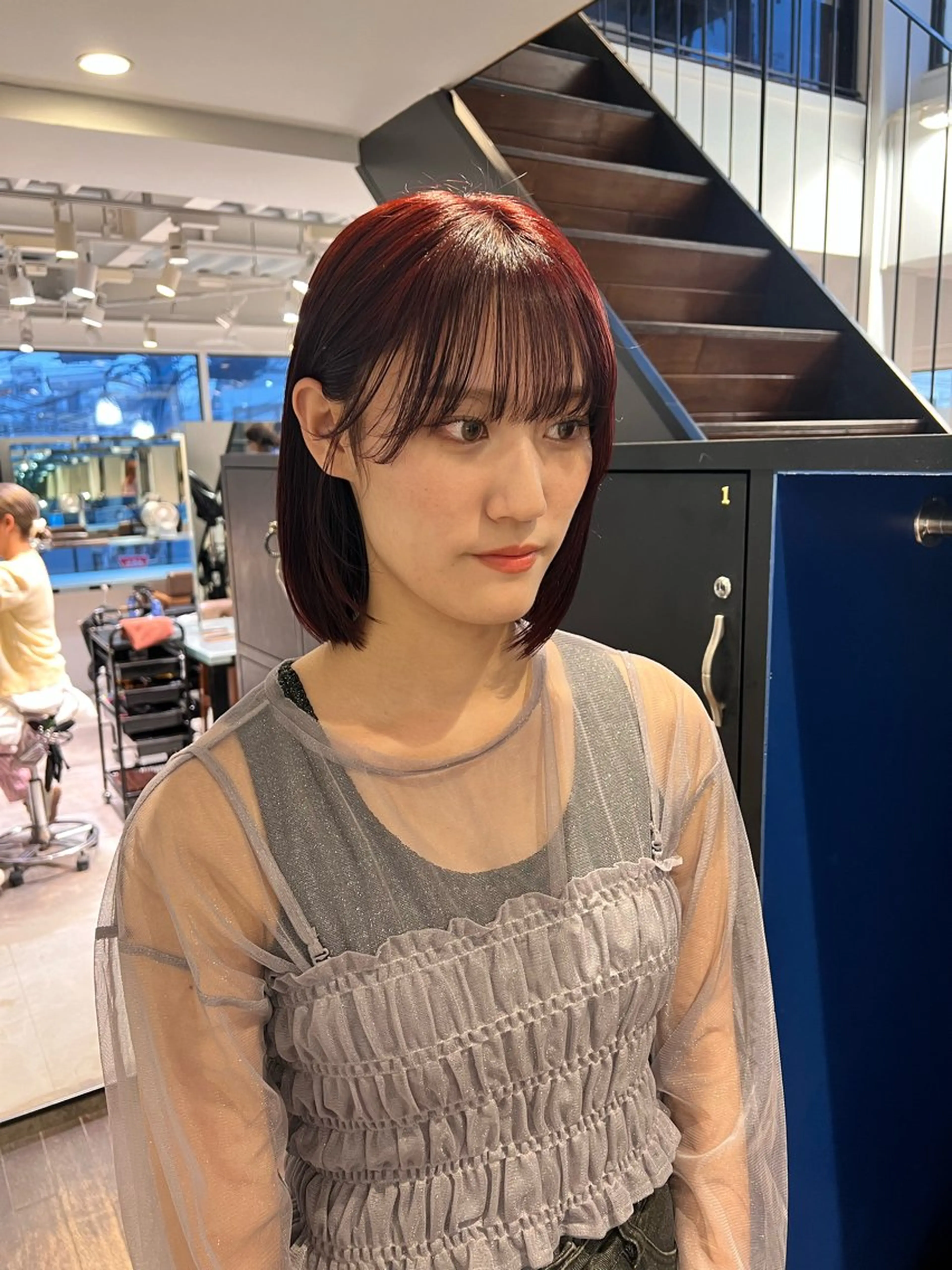 ミディアム 渋谷🎀透明感カラー レイヤー/mikuのヘアスタイル