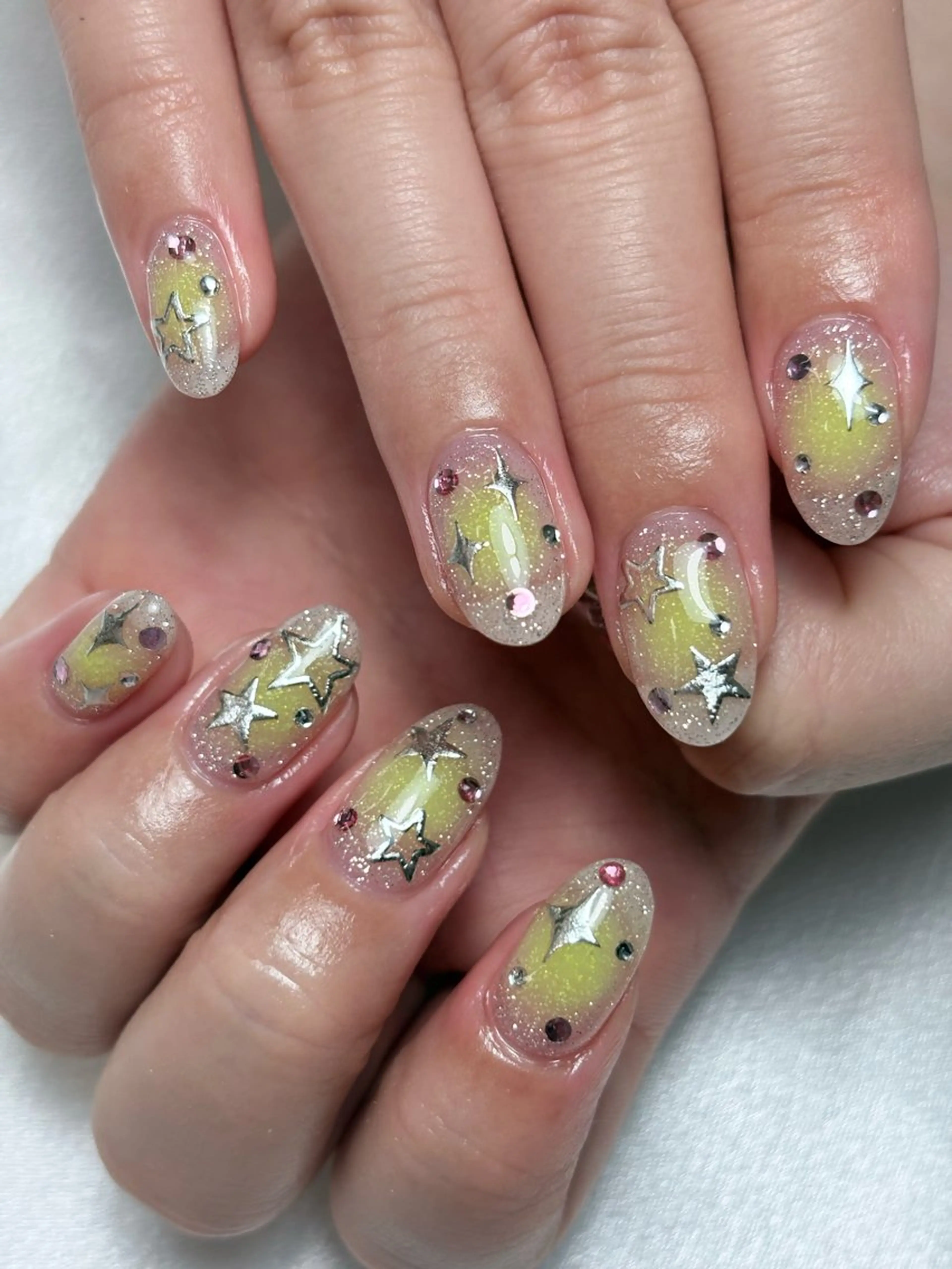 ネイル ハンドネイル FlyingSeep 🫧Kaho🍒💟のネイルデザイン