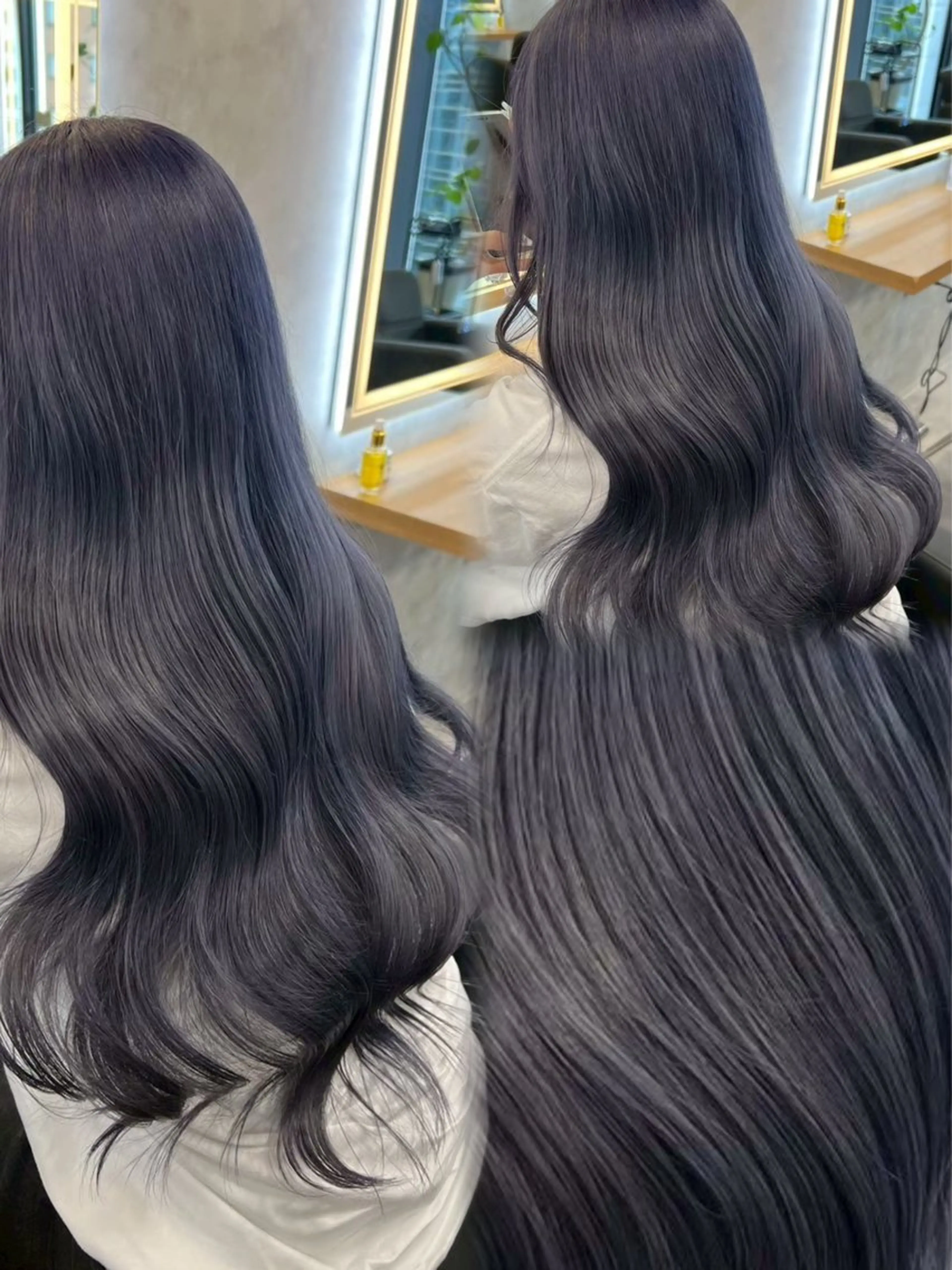 ロング ヘアアレンジ ヘアカラー トリートメント ヘアセット ダメージレスカラー 🩵HIYO🩵のヘアスタイル