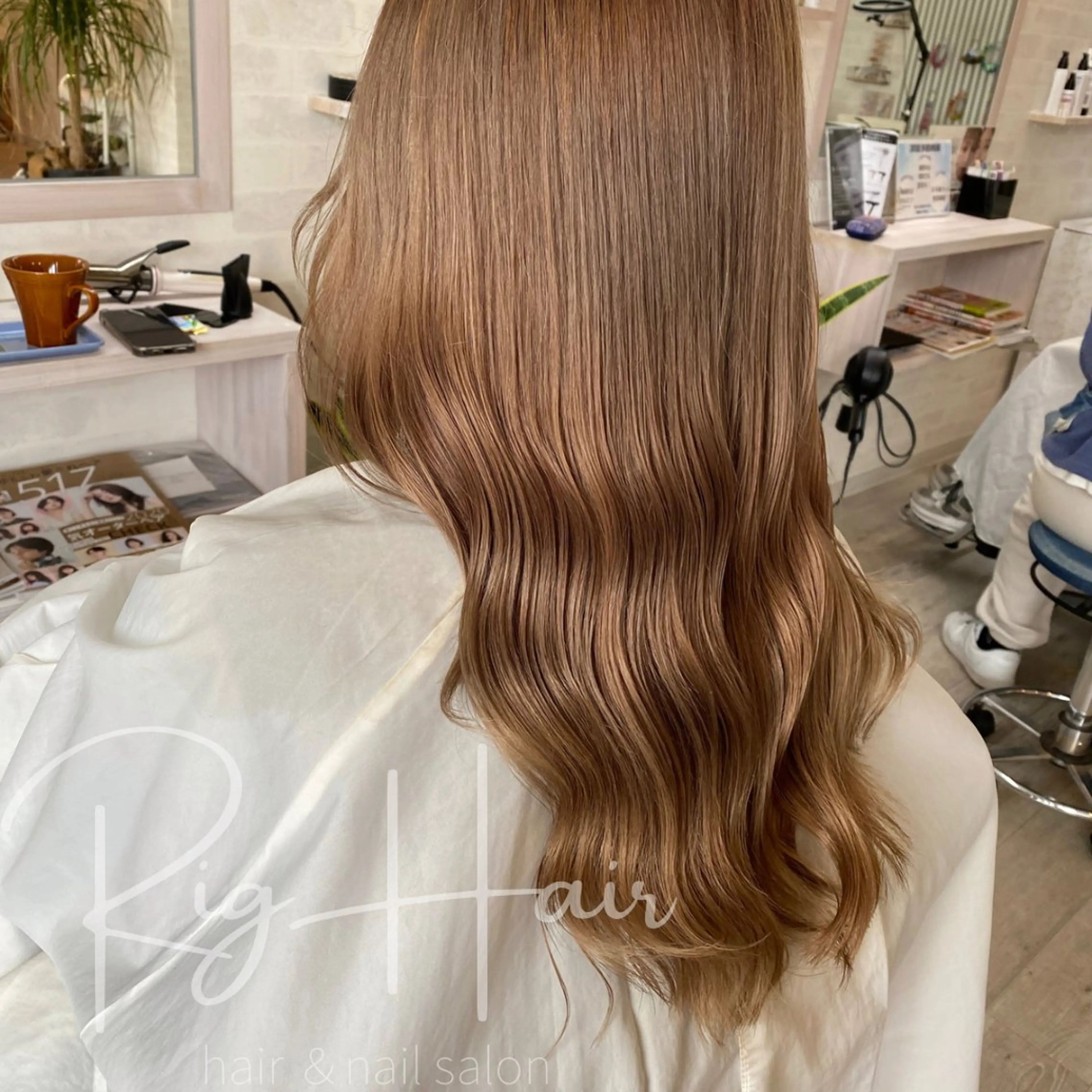 ロング カラー RigHair MIZUHOのネイルデザイン