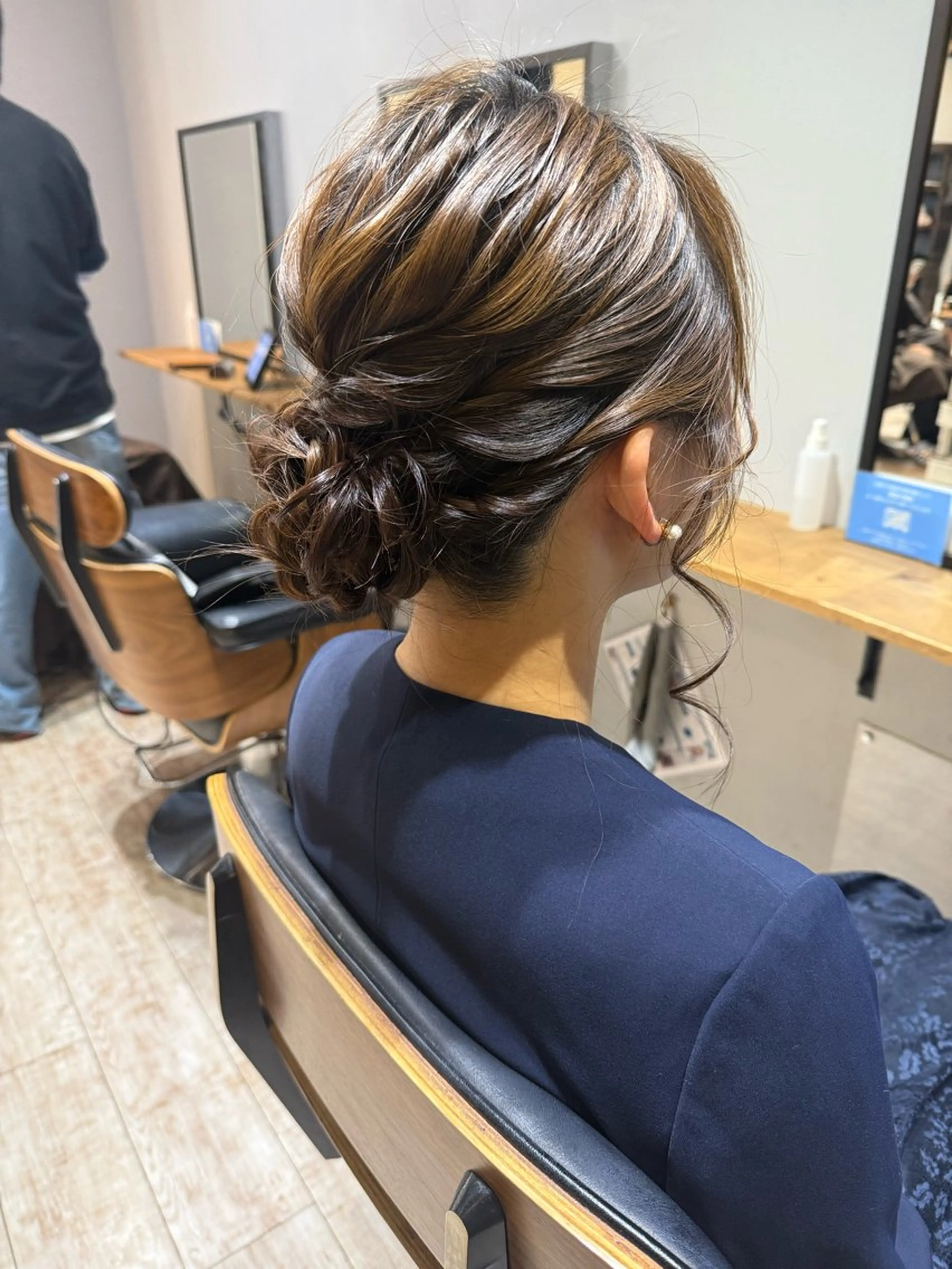 セミロング ヘアアレンジ 加藤 まりえのヘアスタイル