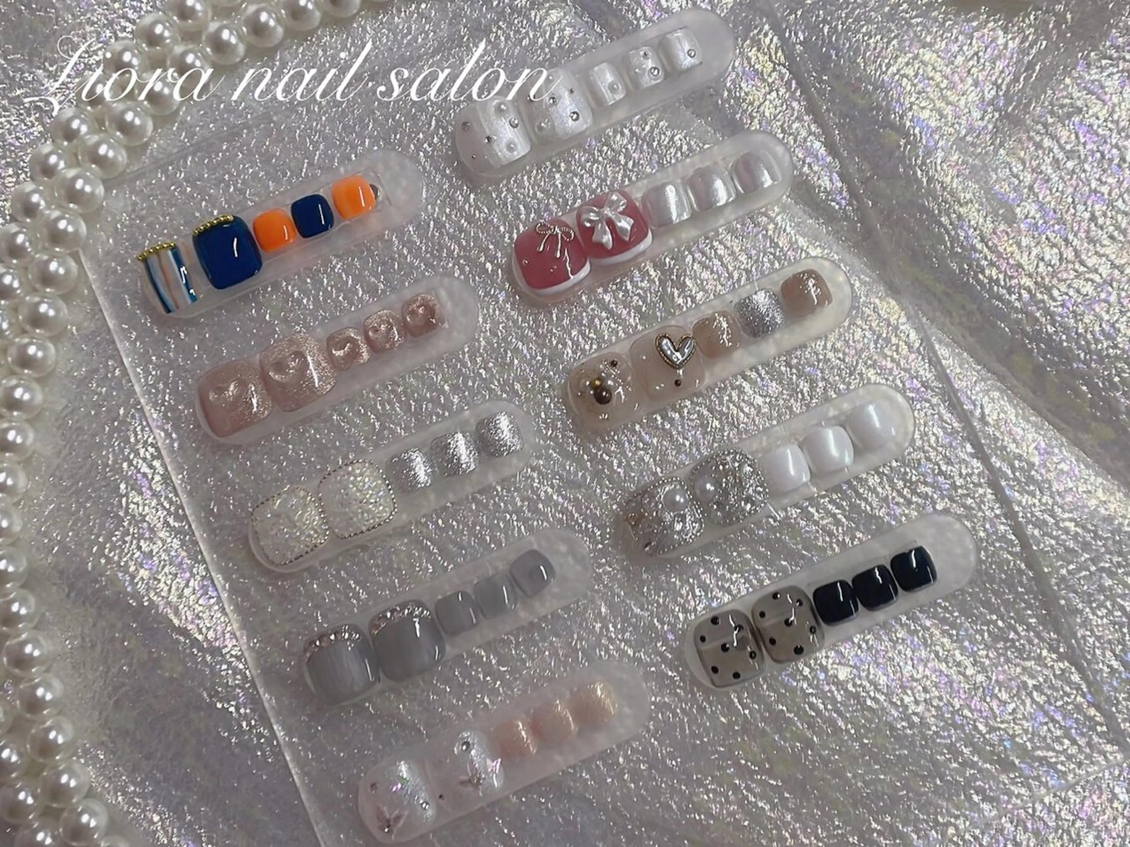 ネイル チークネイル フットネイル フレンチネイル ジェルネイル ガーリー フットネイル Liora nail スカルプ専門店のネイルデザイン