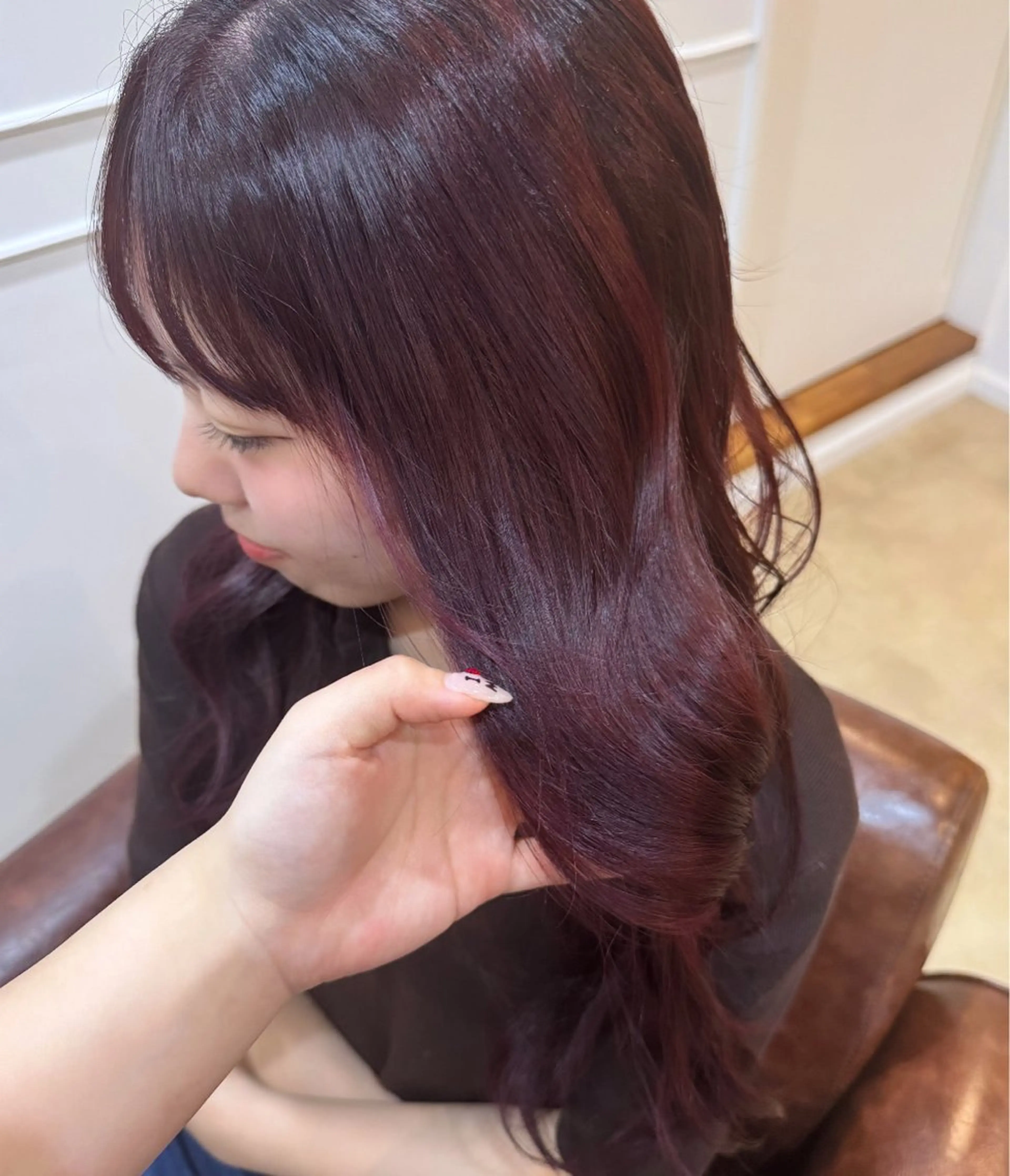 カラー ヘアカラー トリートメント houda marinのヘアスタイル