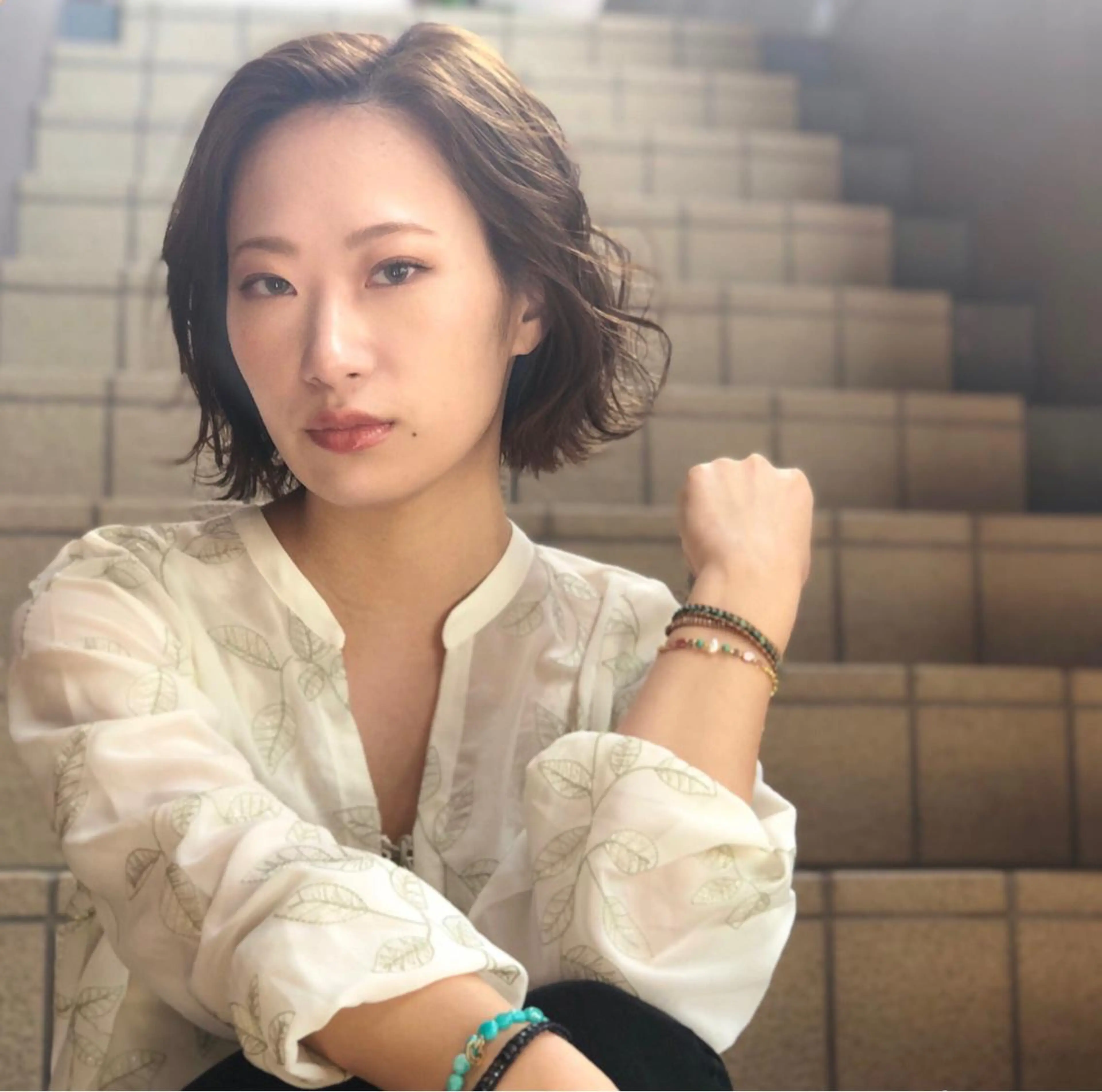 ミディアム カラー パーマ リリー /Men's/パーマのヘアスタイル