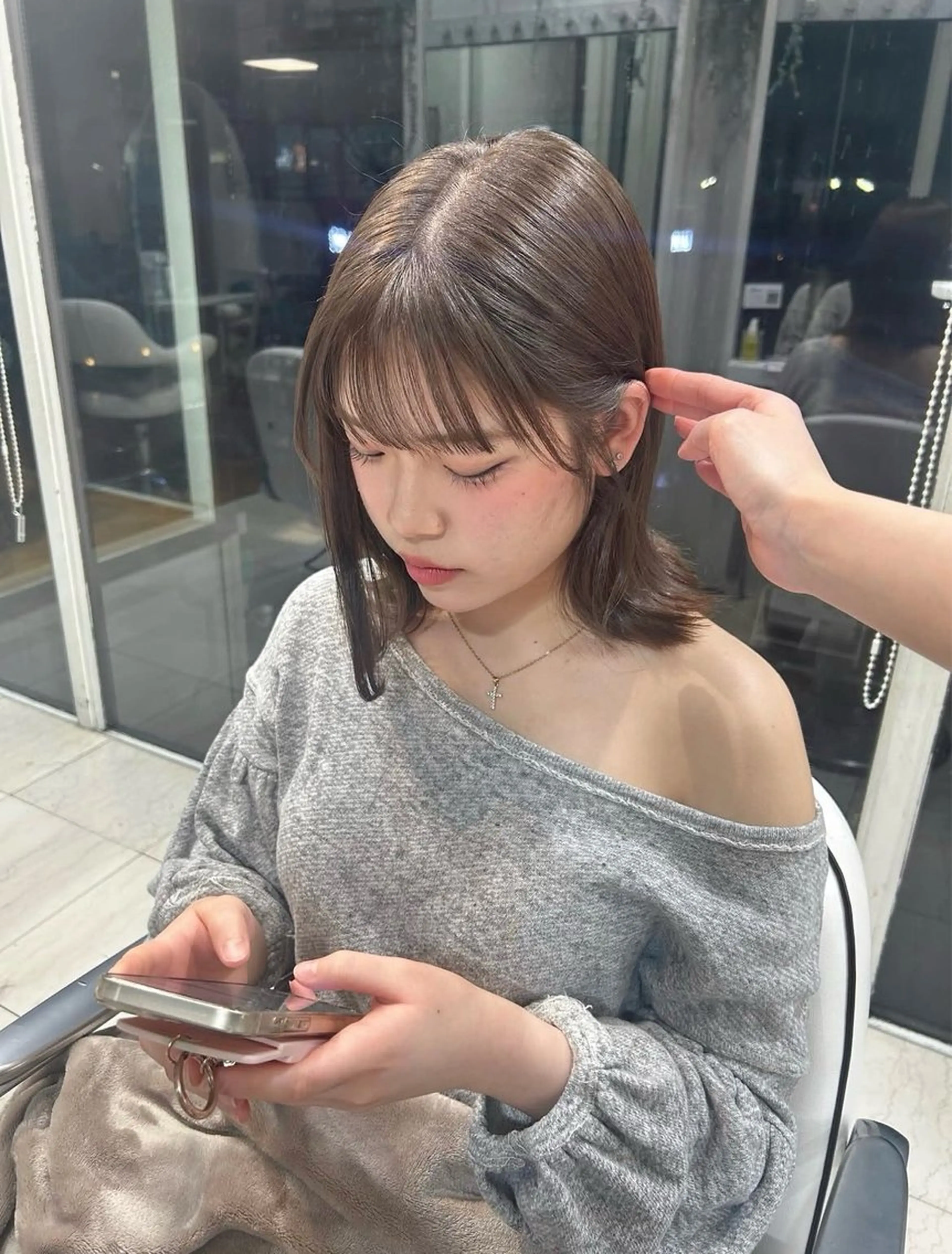 ショート カラー ダブルカラー ヘアカラー ありむらもえ/ 透明感カラーのヘアスタイル