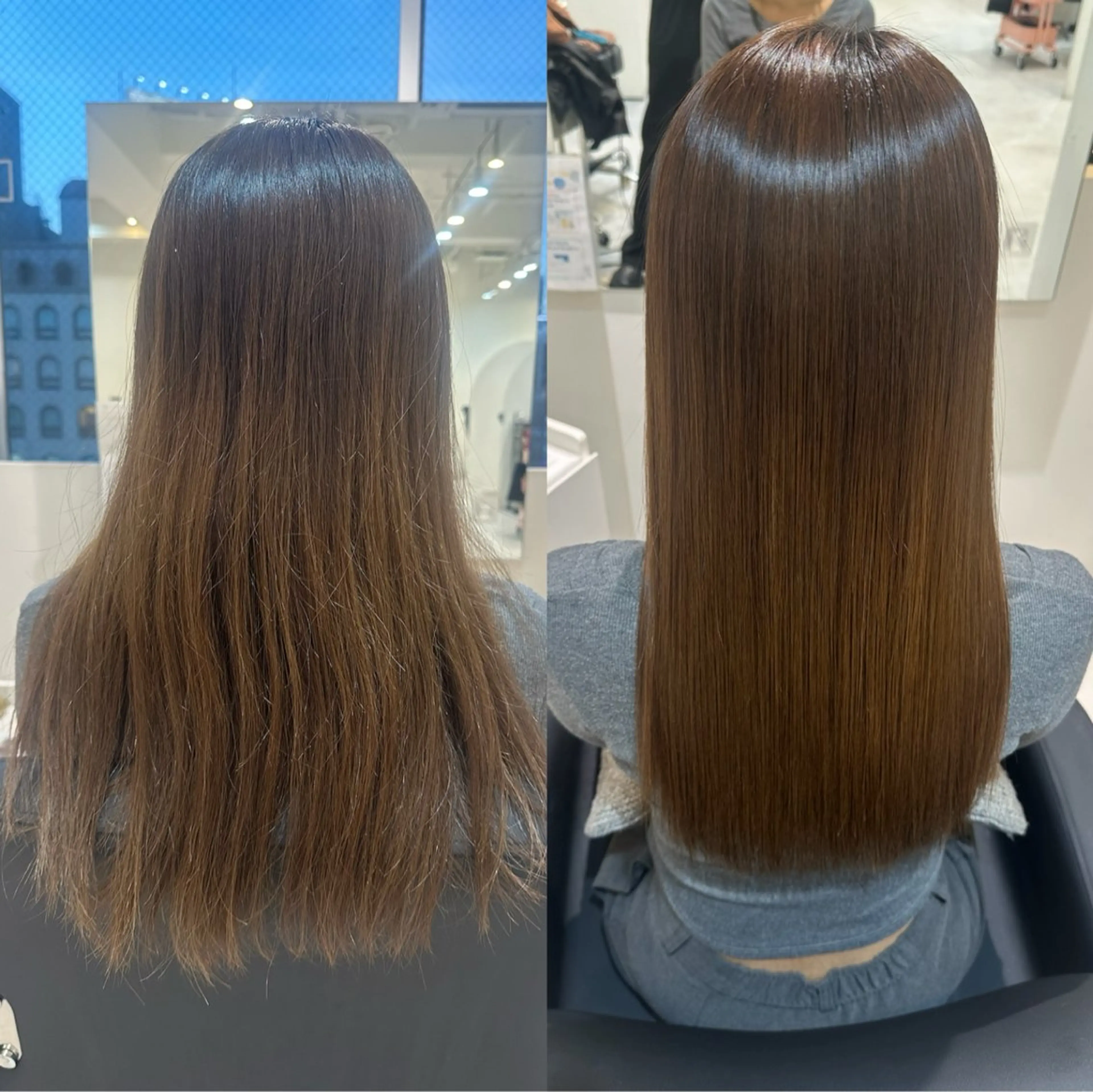 セミロング Emuest心斎橋 SAKIのヘアスタイル