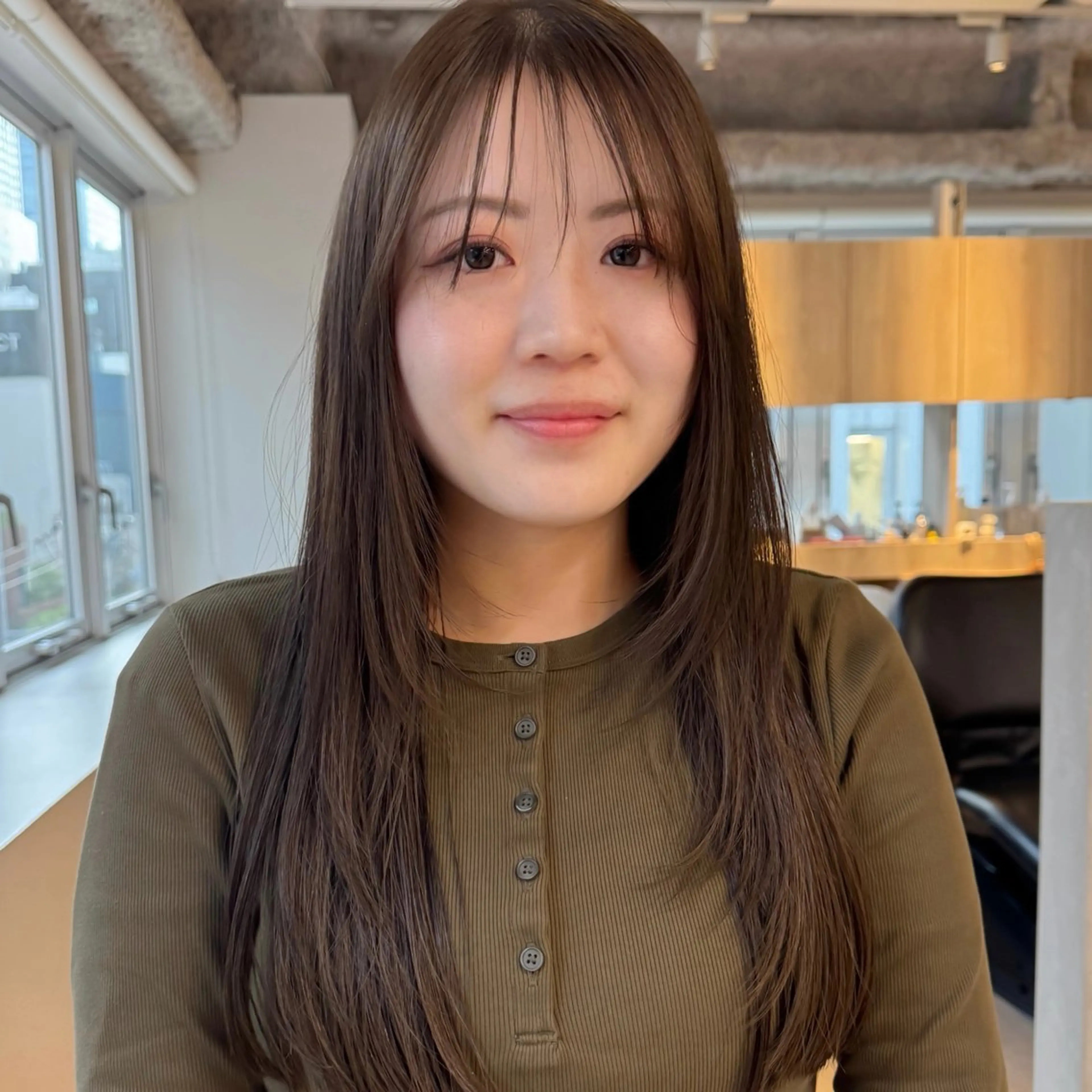 ロング カット ヘアカラー MASHUchayamachi所属・まほ／レイヤーカット /透明感カラーのヘアスタイル