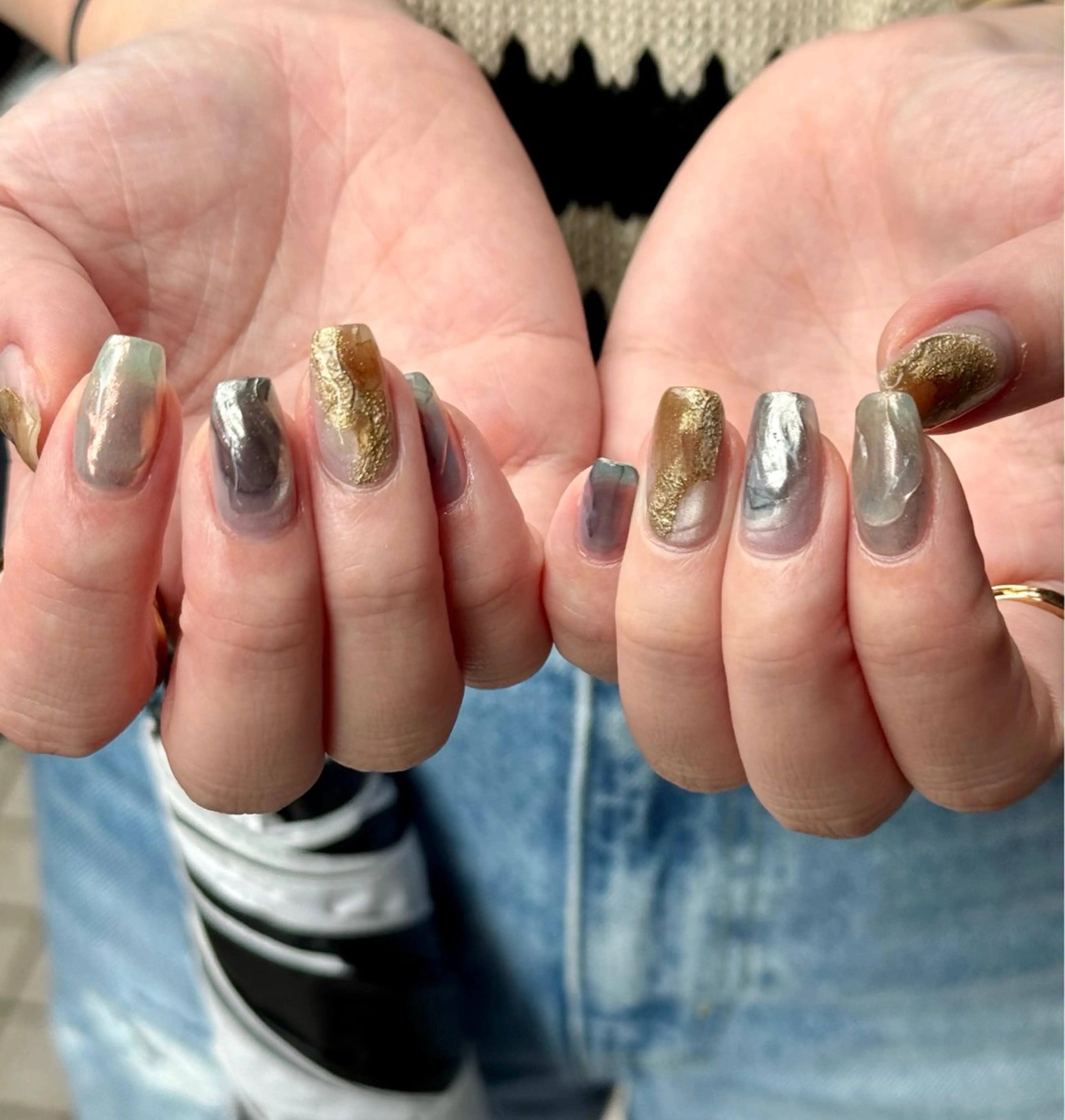 ネイル アートネイル ニュアンスネイル ハンドネイル Blé nailのネイルデザイン