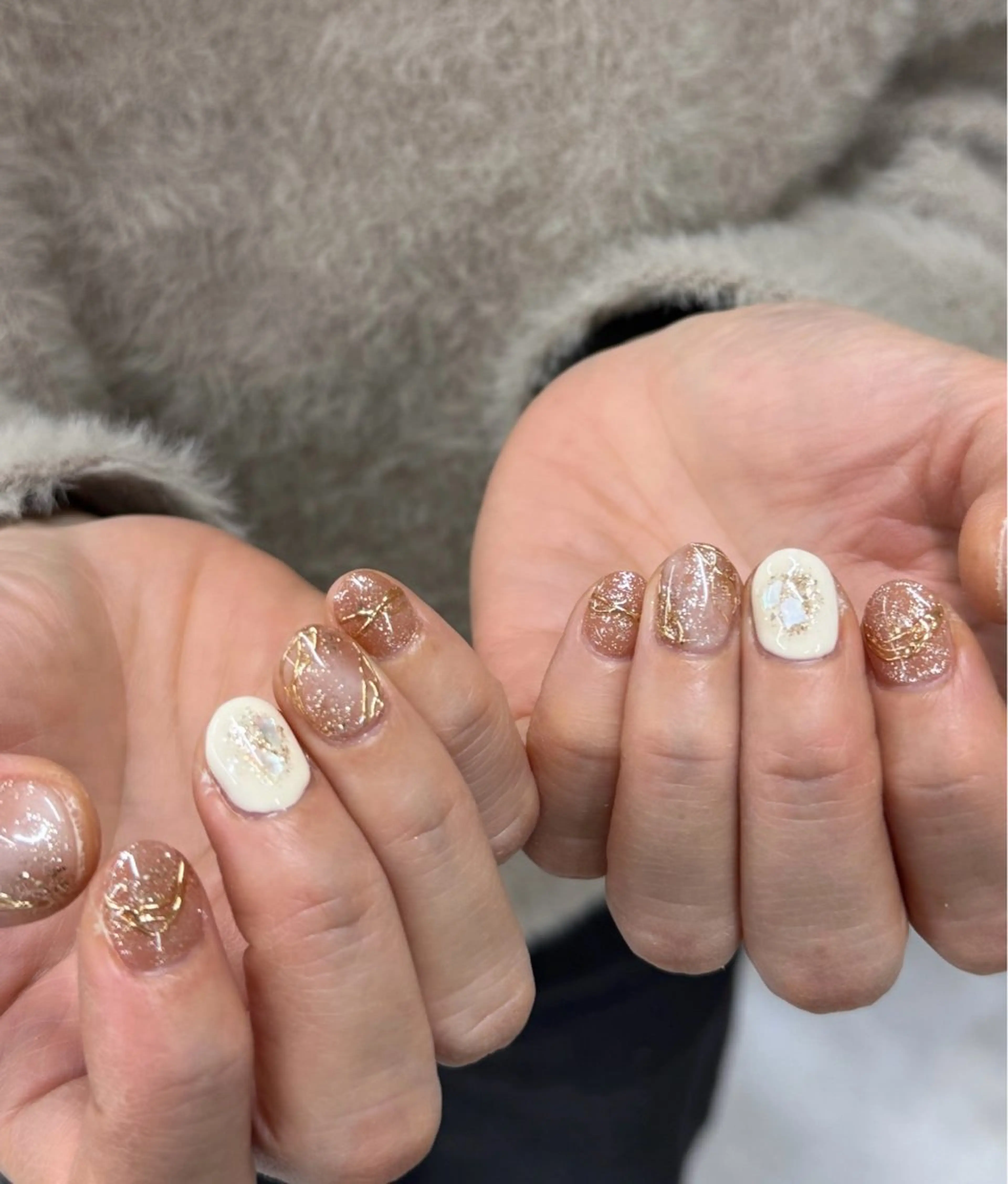 ネイル ラメ(グリッター) ミラーネイル Ihoji Hotaruのネイルデザイン