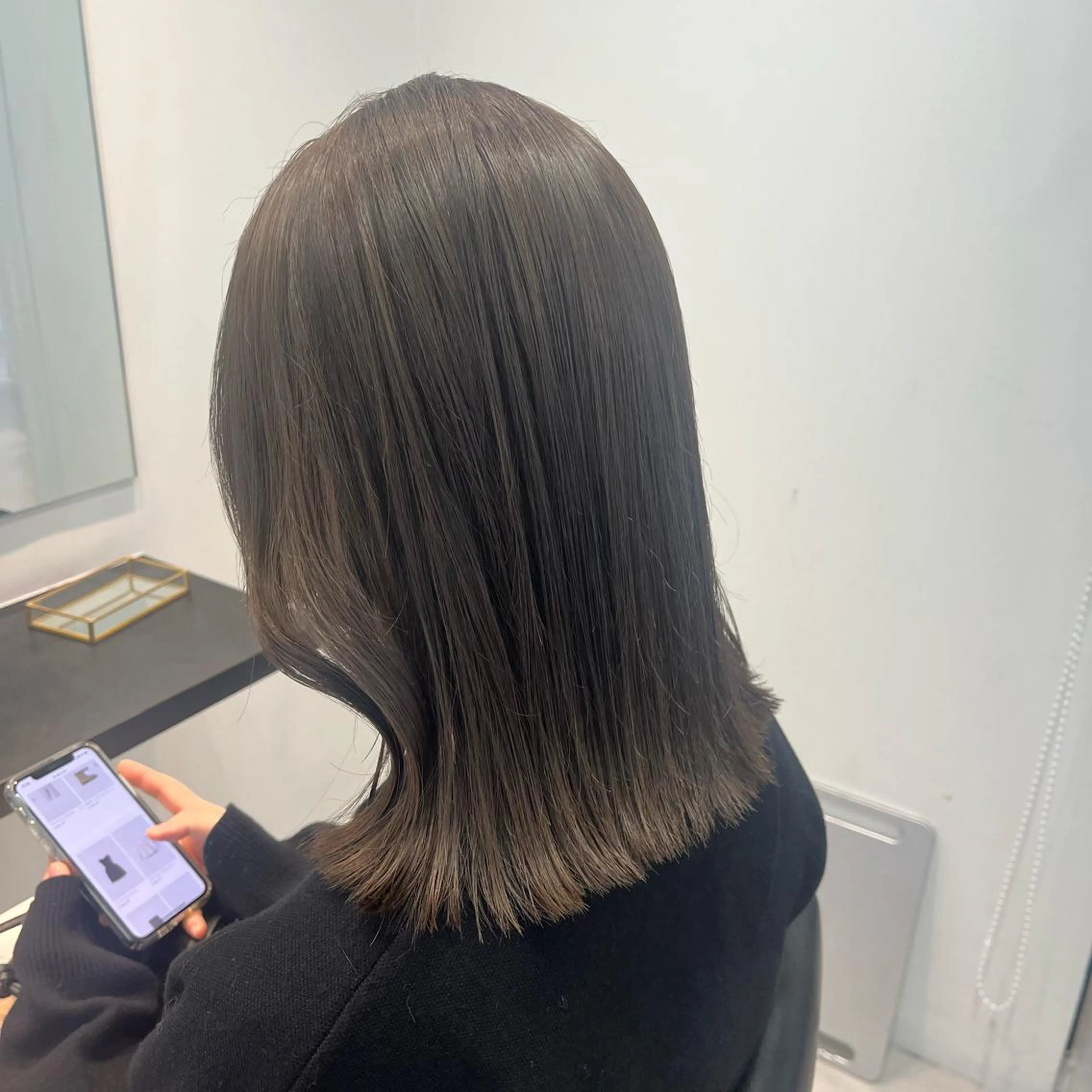 ミディアム カット ヘアセット yukimi .のヘアスタイル