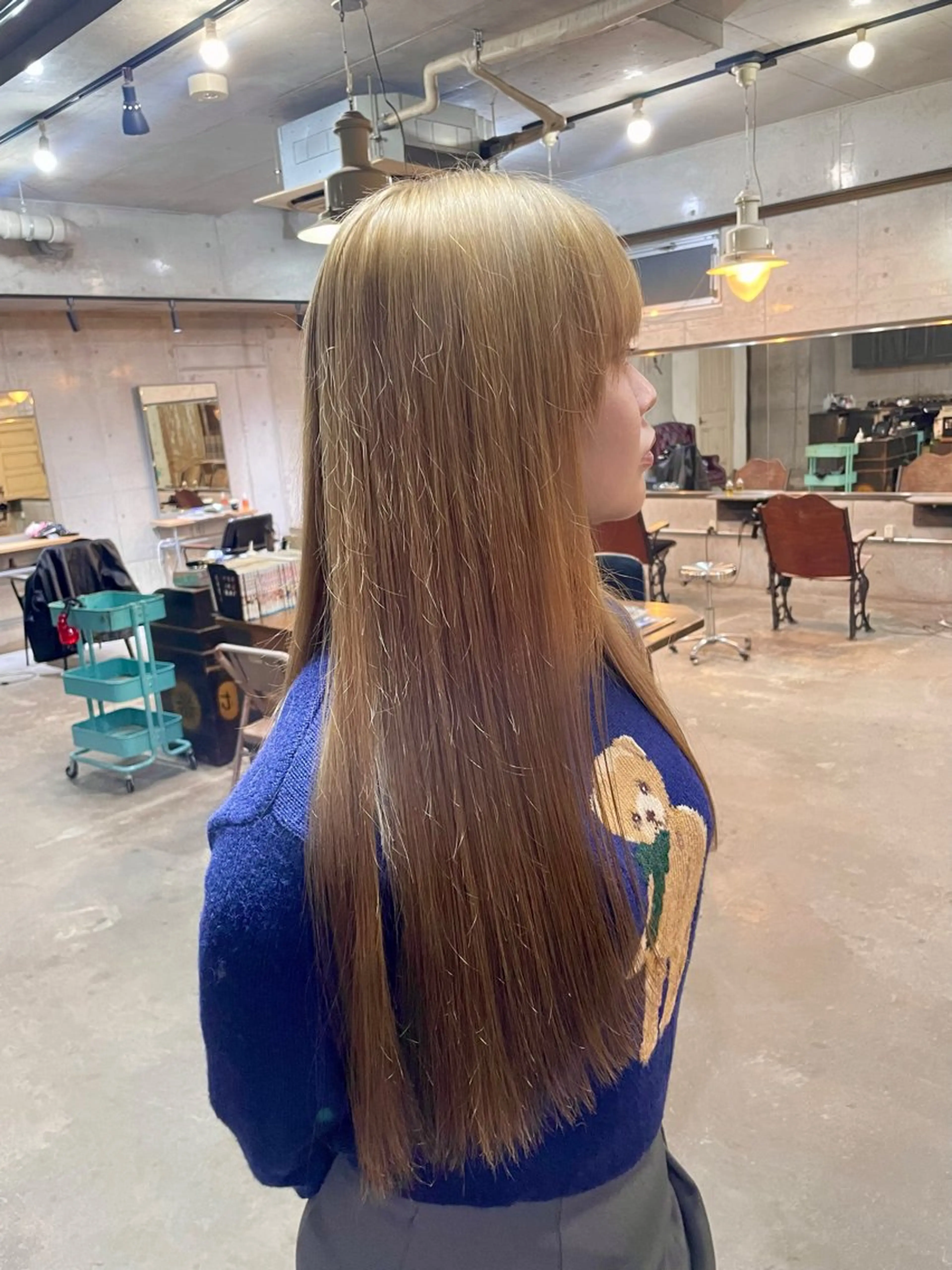 ロング カラー キッズ 艶髪/ハイトーン /masami🩵のヘアスタイル