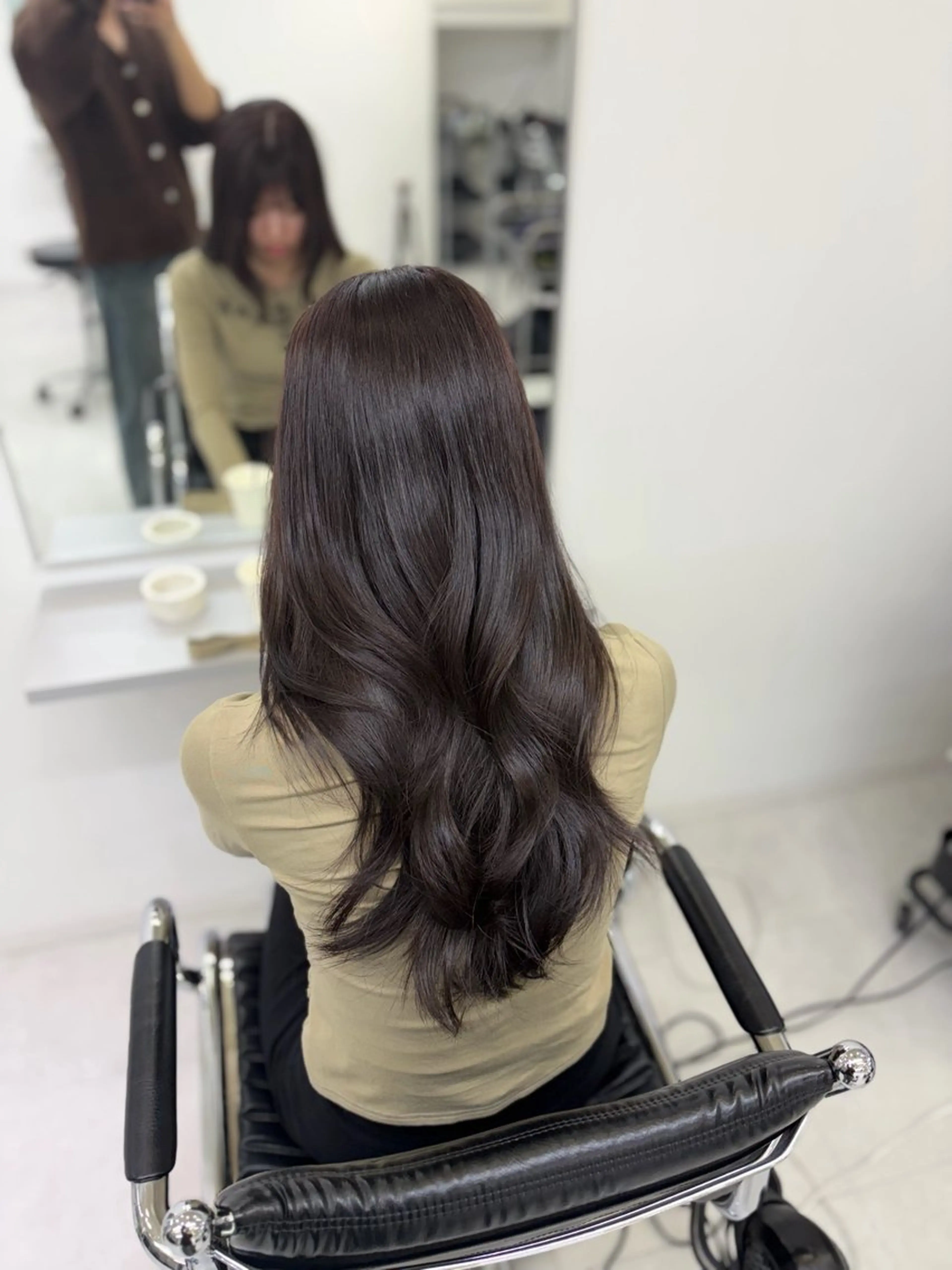 セミロング カラー ヘアカラー 赤み消しカラー✨ /YUYAのヘアスタイル