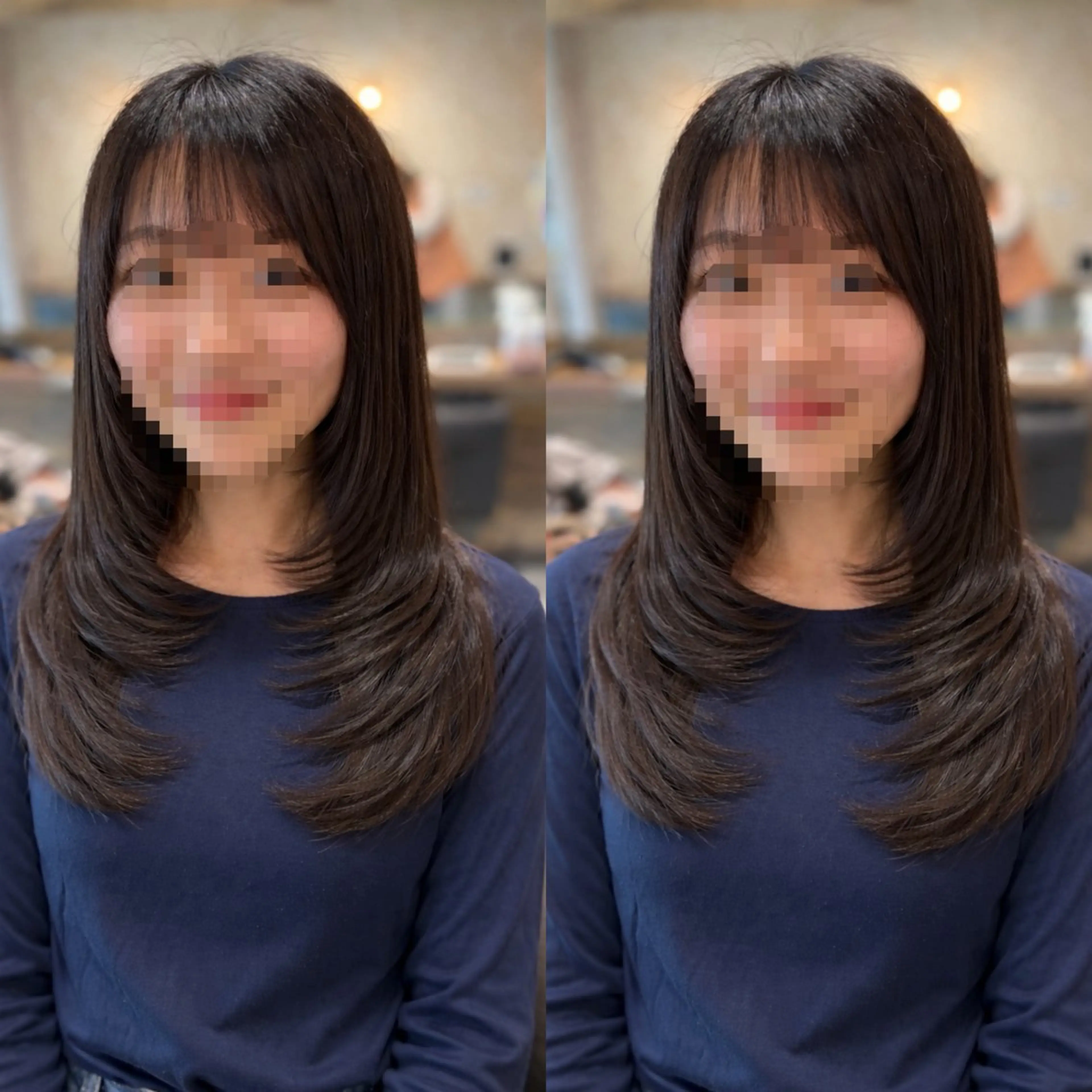 セミロング カラー アッシュ ダークアッシュ レイヤーカット カット ヘアカラー 🆕TRUTH千葉店 店長Yuのヘアスタイル