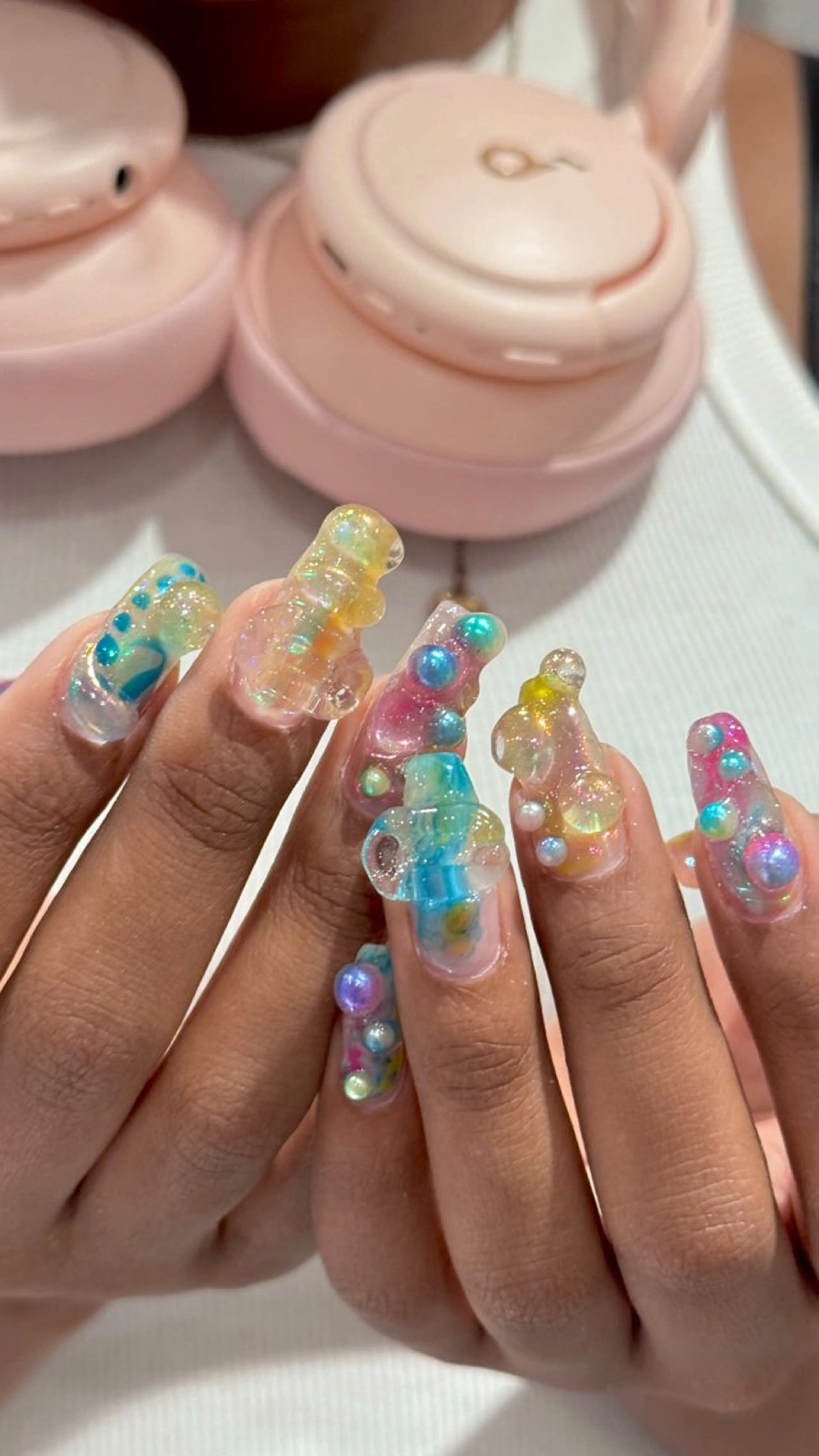 オフ込みフリーデザイン(やり放題)ハンドネイルの写真