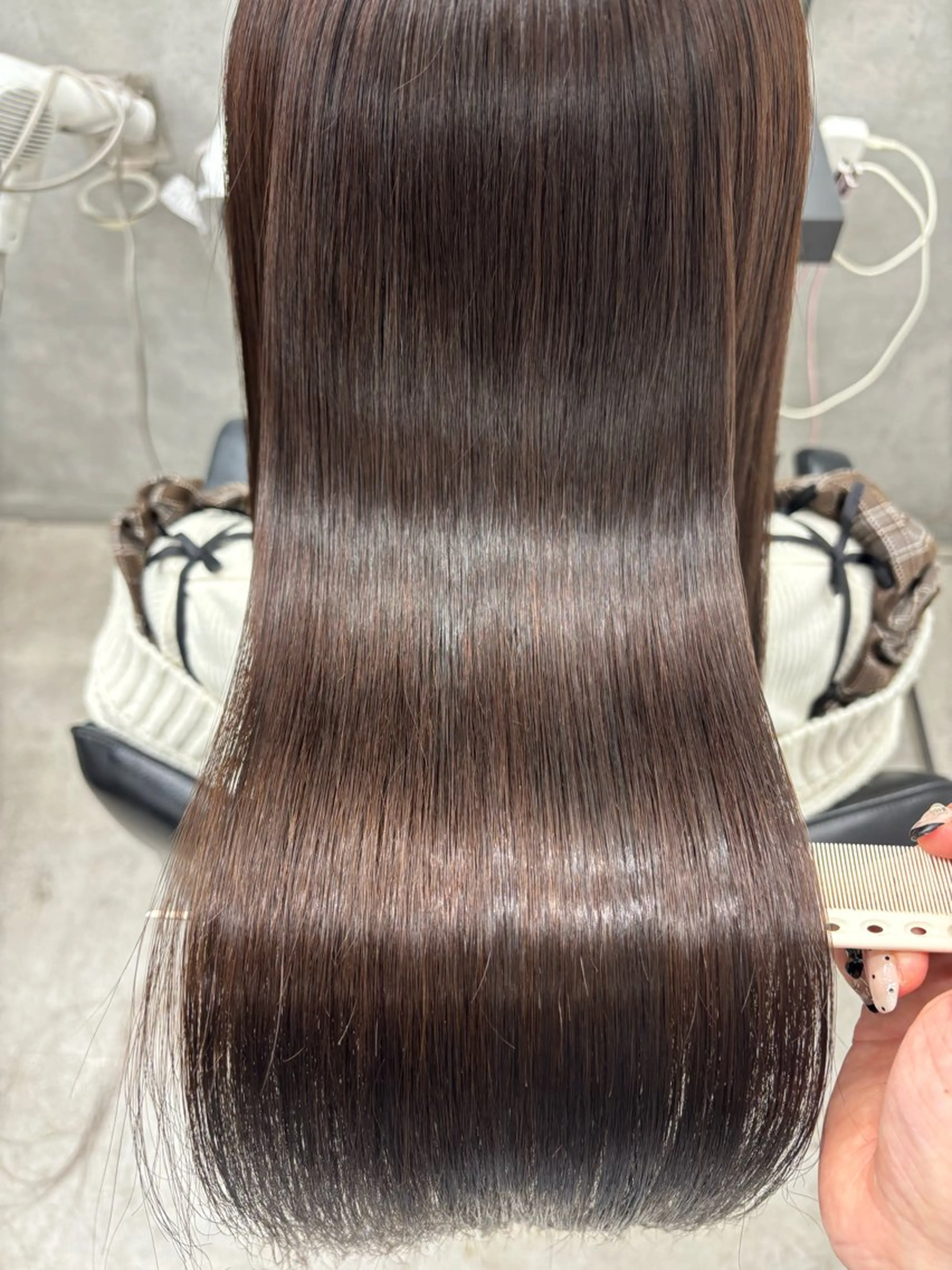 ロング カラー くせ毛 髪質改善 縮毛矯正 カット ヘアカラー 縮毛矯正 トリートメント すぐ巻ける縮毛矯正 🍀勝倉　麗のヘアスタイル