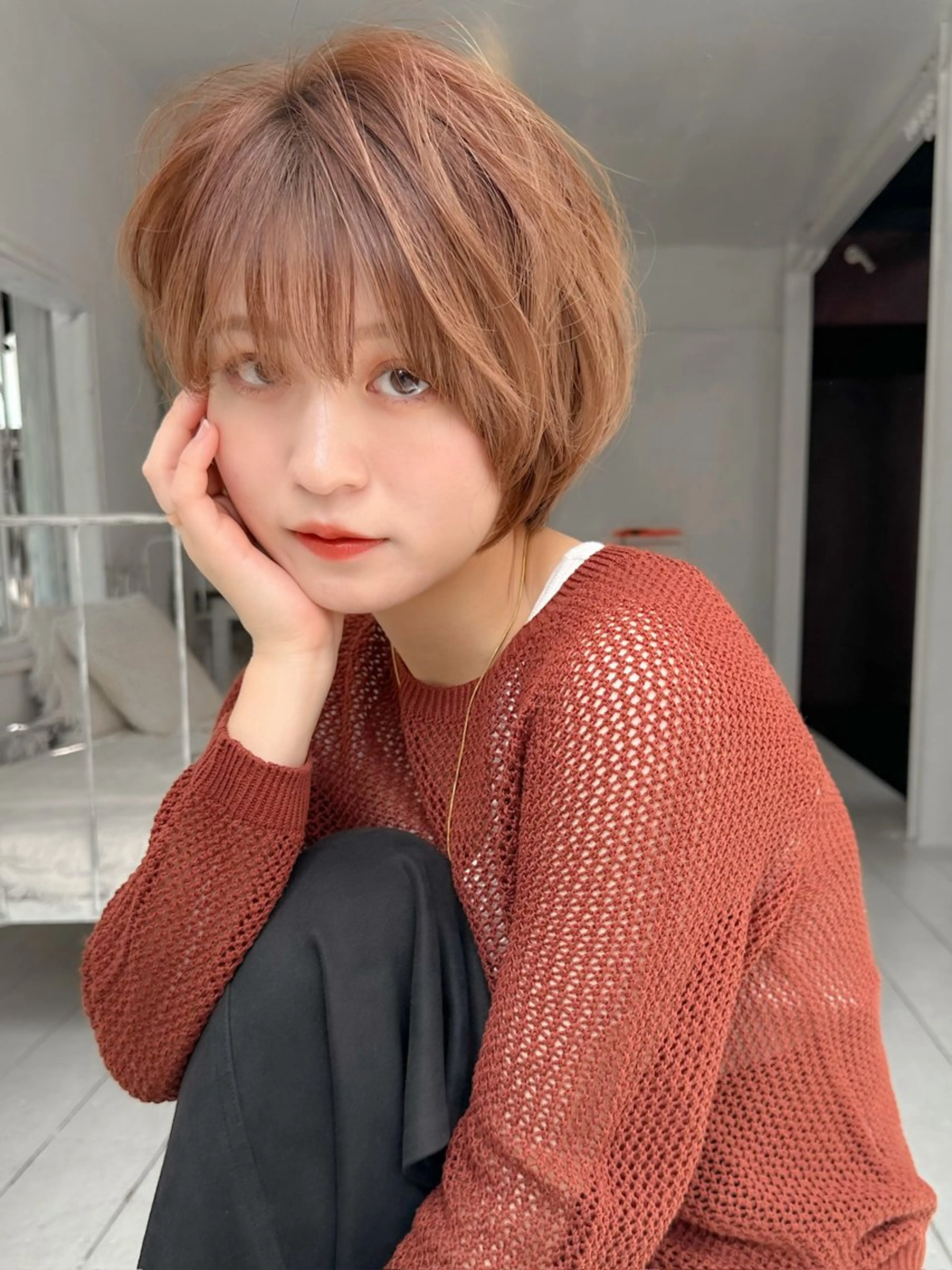 ショート カラー カット ヘアカラー トリートメント ボブ/ショート/ 縮毛矯正⚜️工藤昴のヘアスタイル