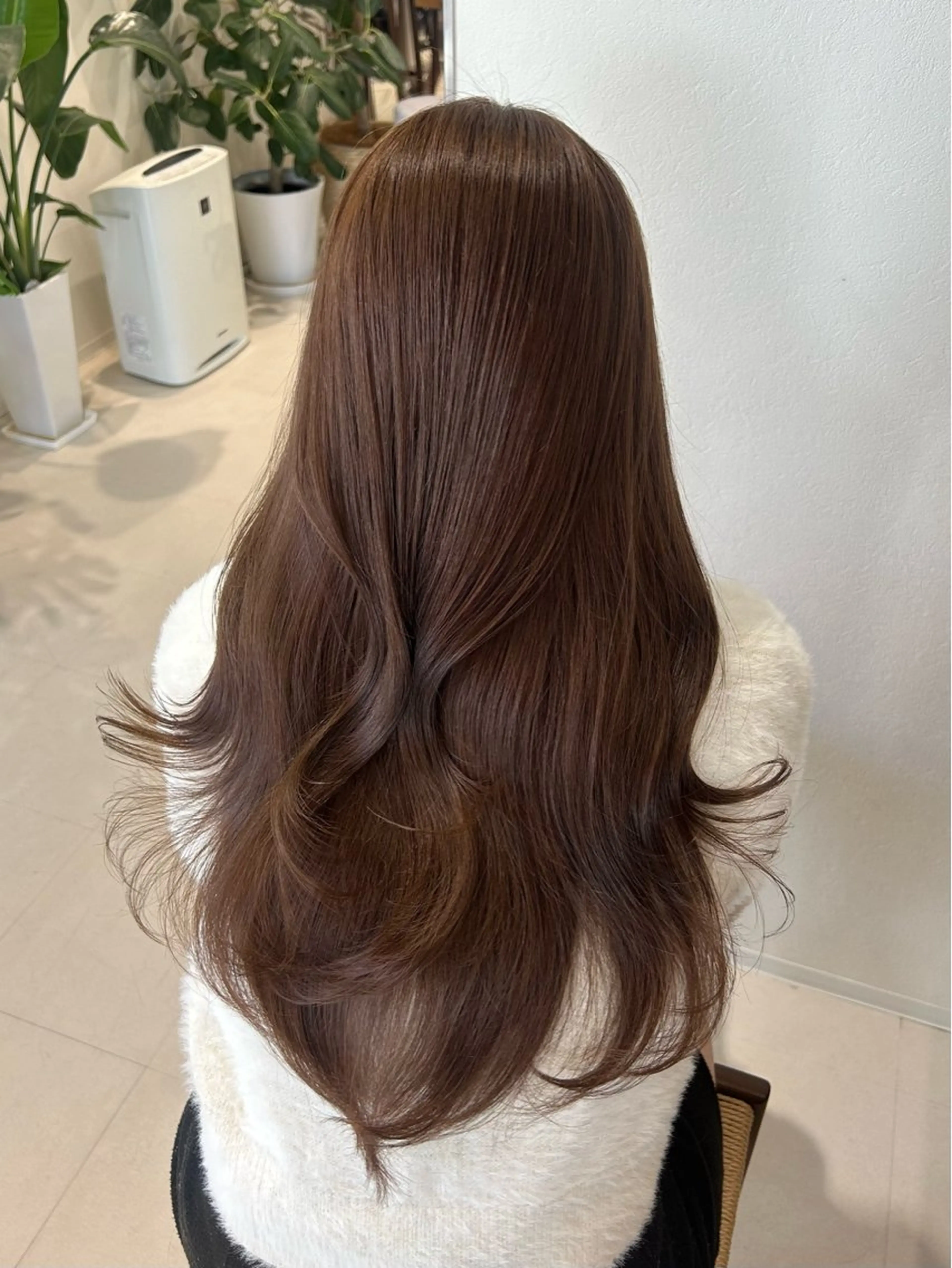 ロング カラー ブラウンカラー マロンブラウン ヘアカラー トリートメント Liru:smart salon/茅ヶ崎のヘアスタイル