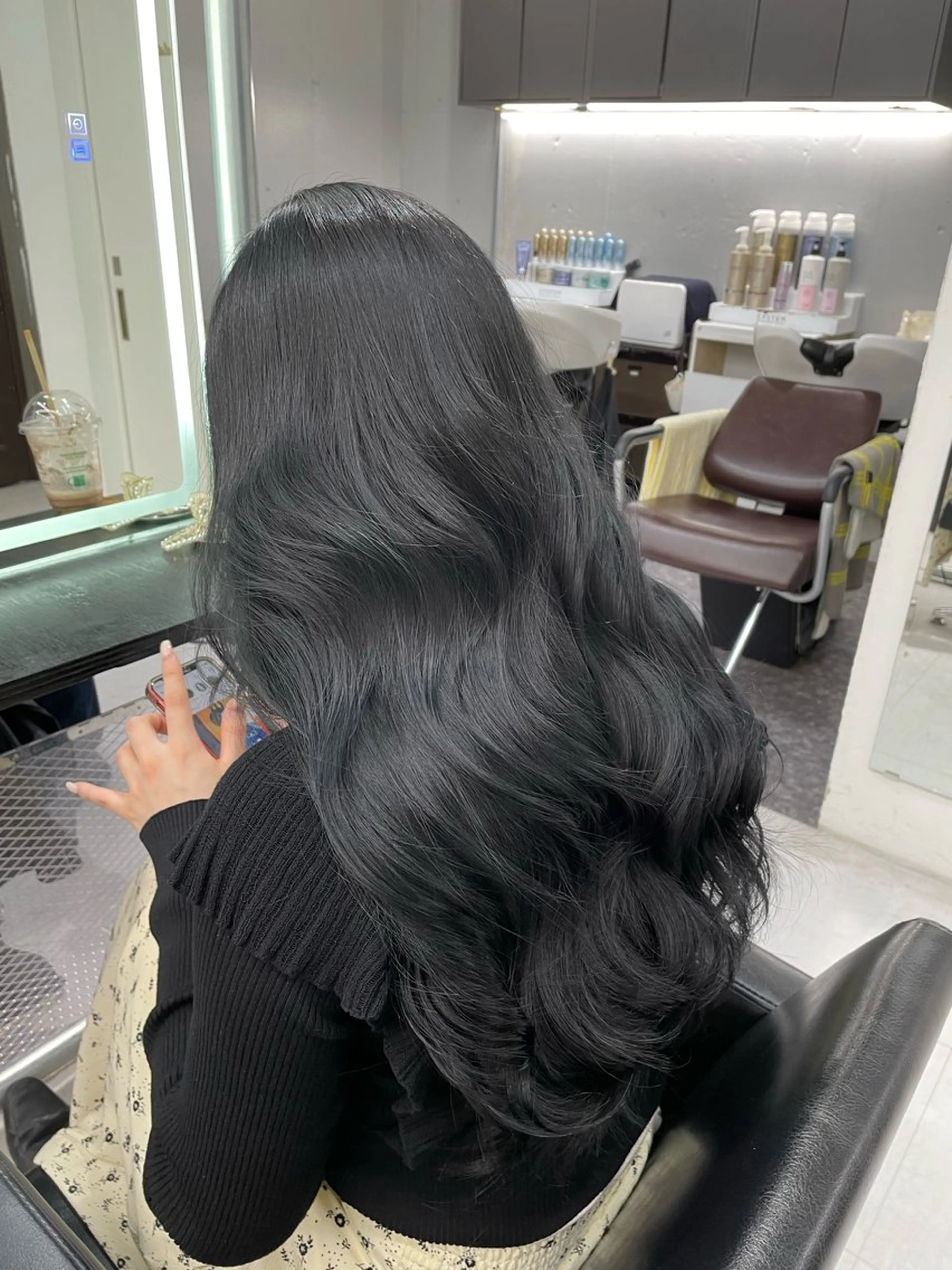 ロング ヘアカラー 大人の海外ハイライト coconoのヘアスタイル