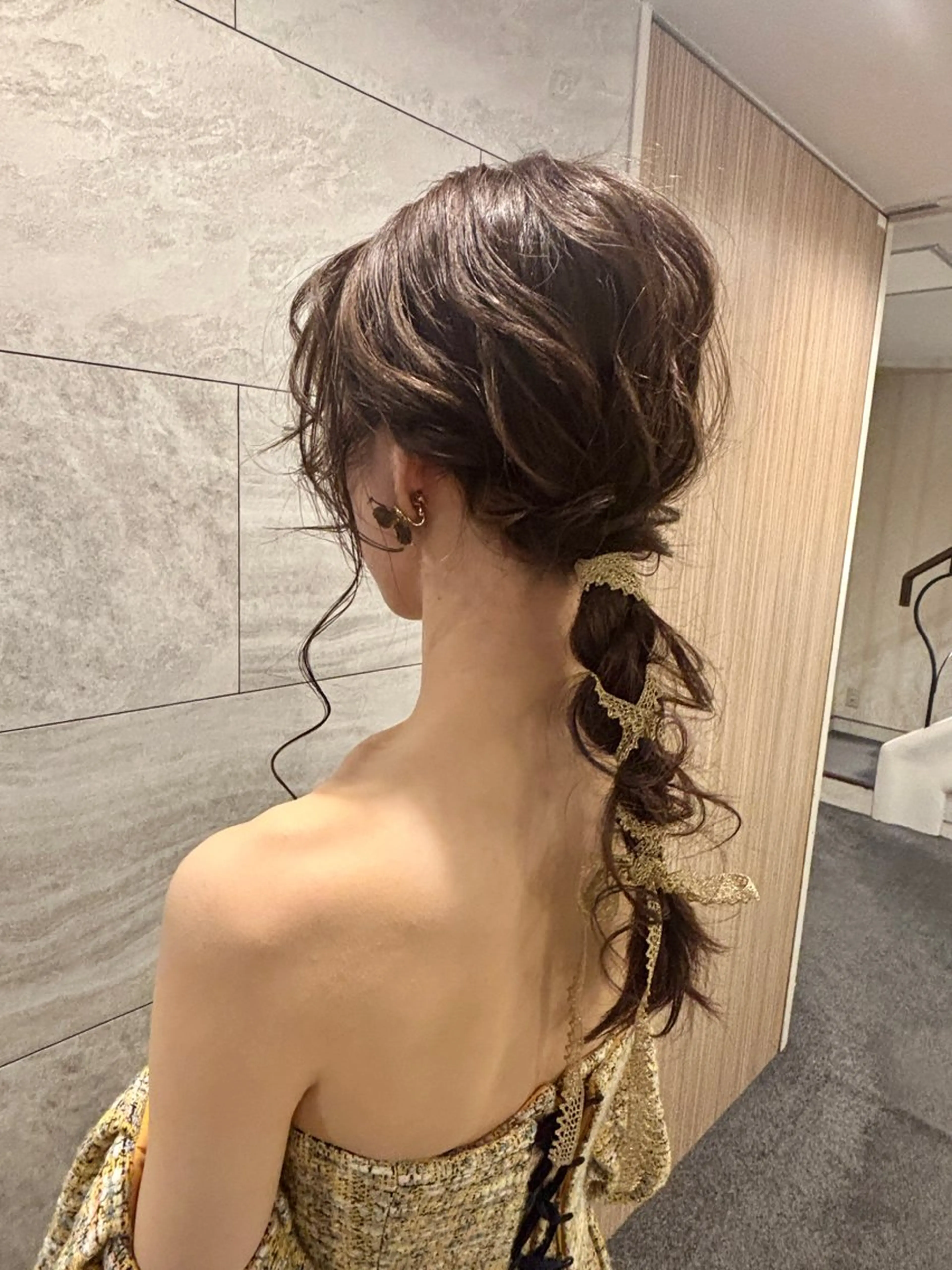 セミロング いとう ひかるのヘアスタイル