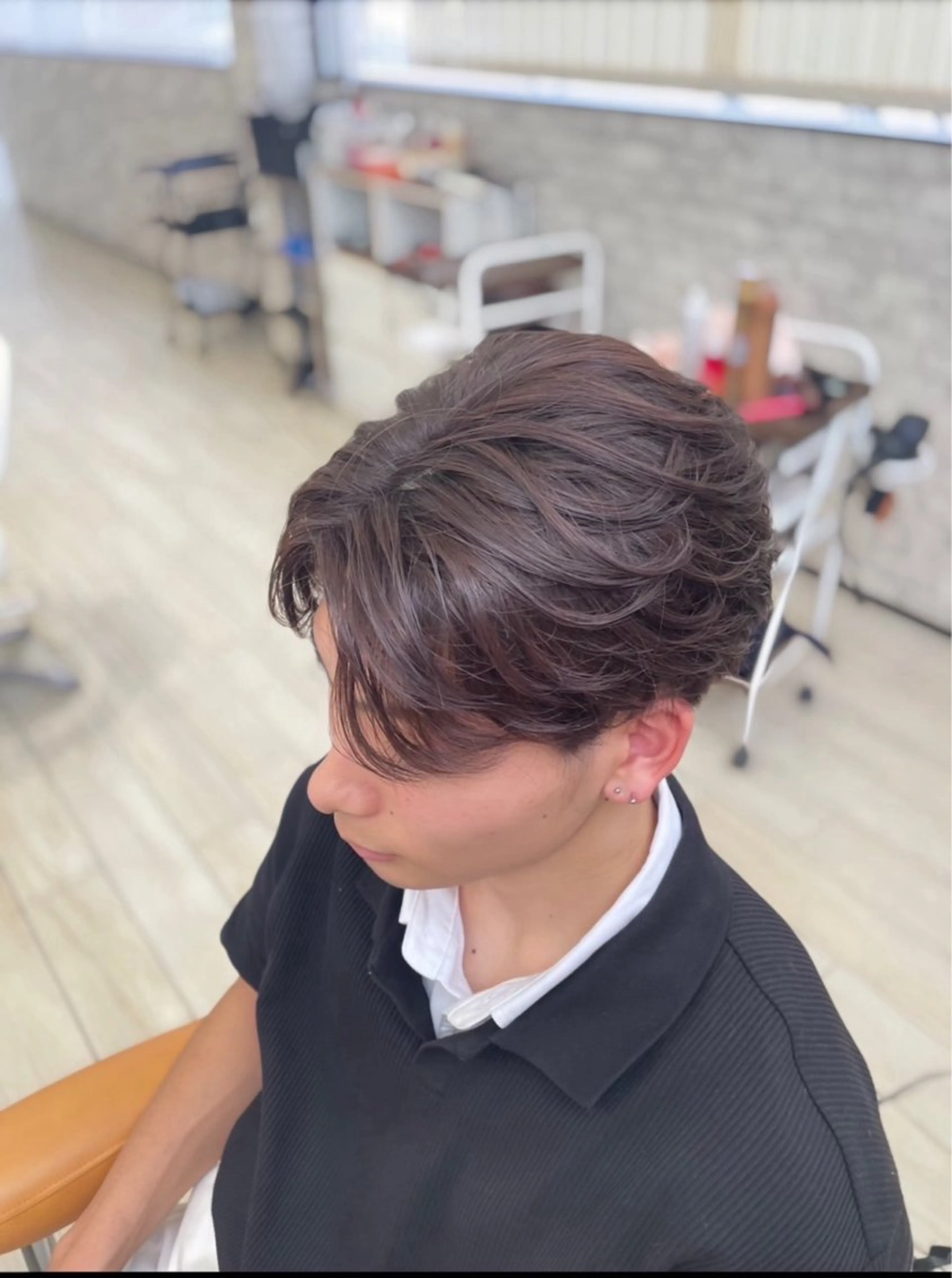 【ミニモ特別価格🈹】men'sカット＋ブリーチ無しカラー＋トリートメントの写真