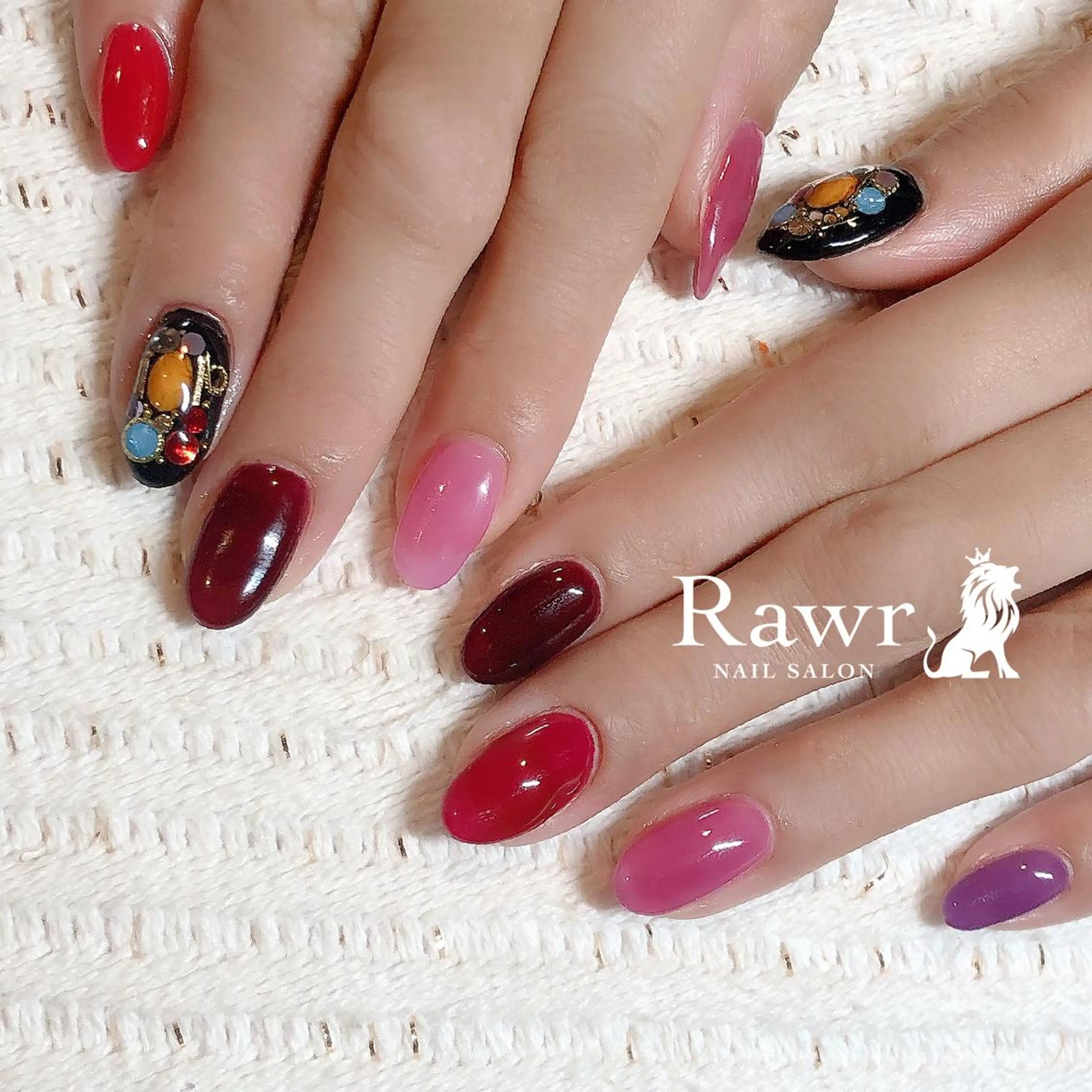 ネイル ハンドネイル Rawr / saoriのネイルデザイン