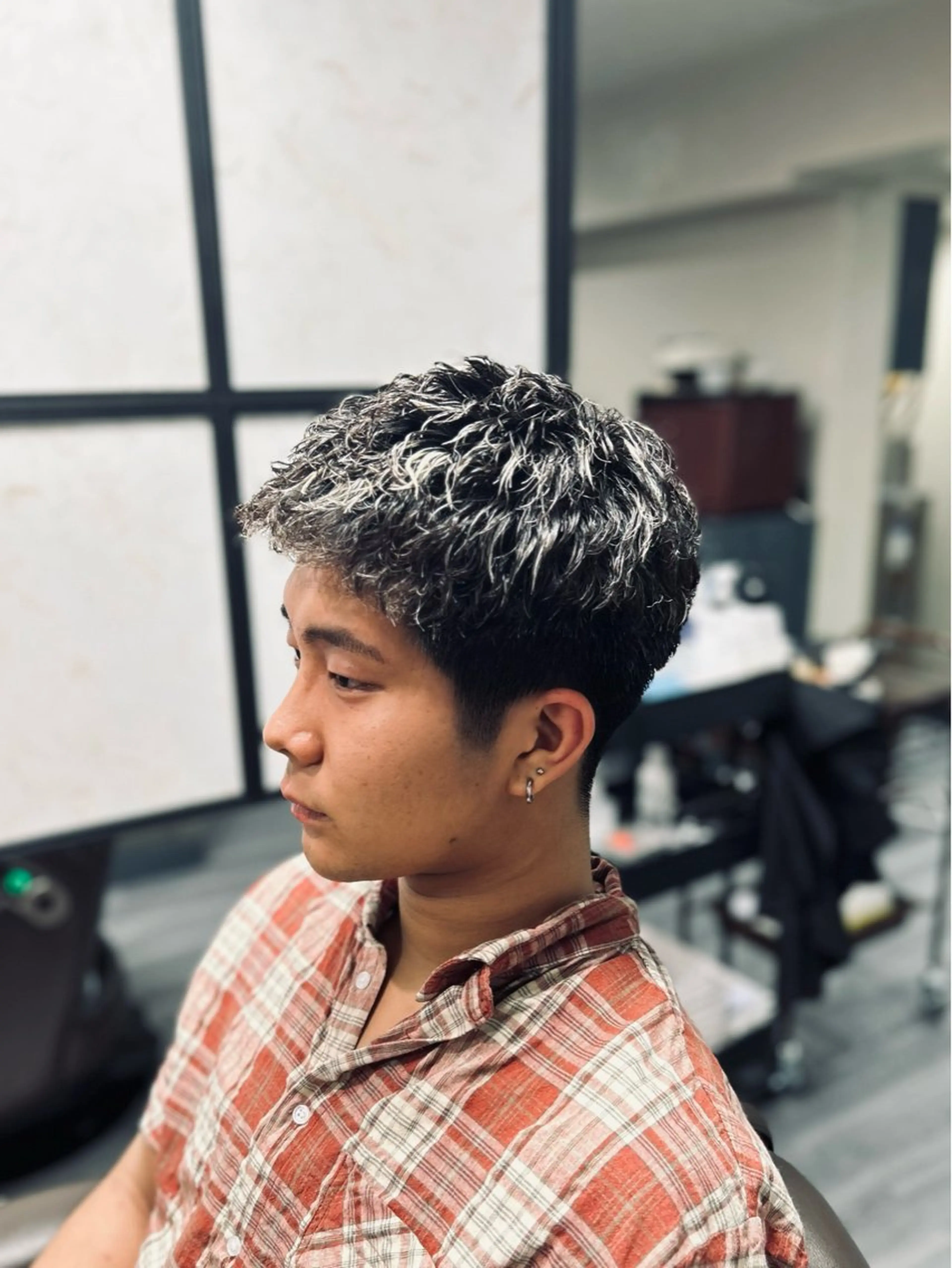 ショート パーマ メンズ カット パーマ メンズカット/ 雄大のヘアスタイル