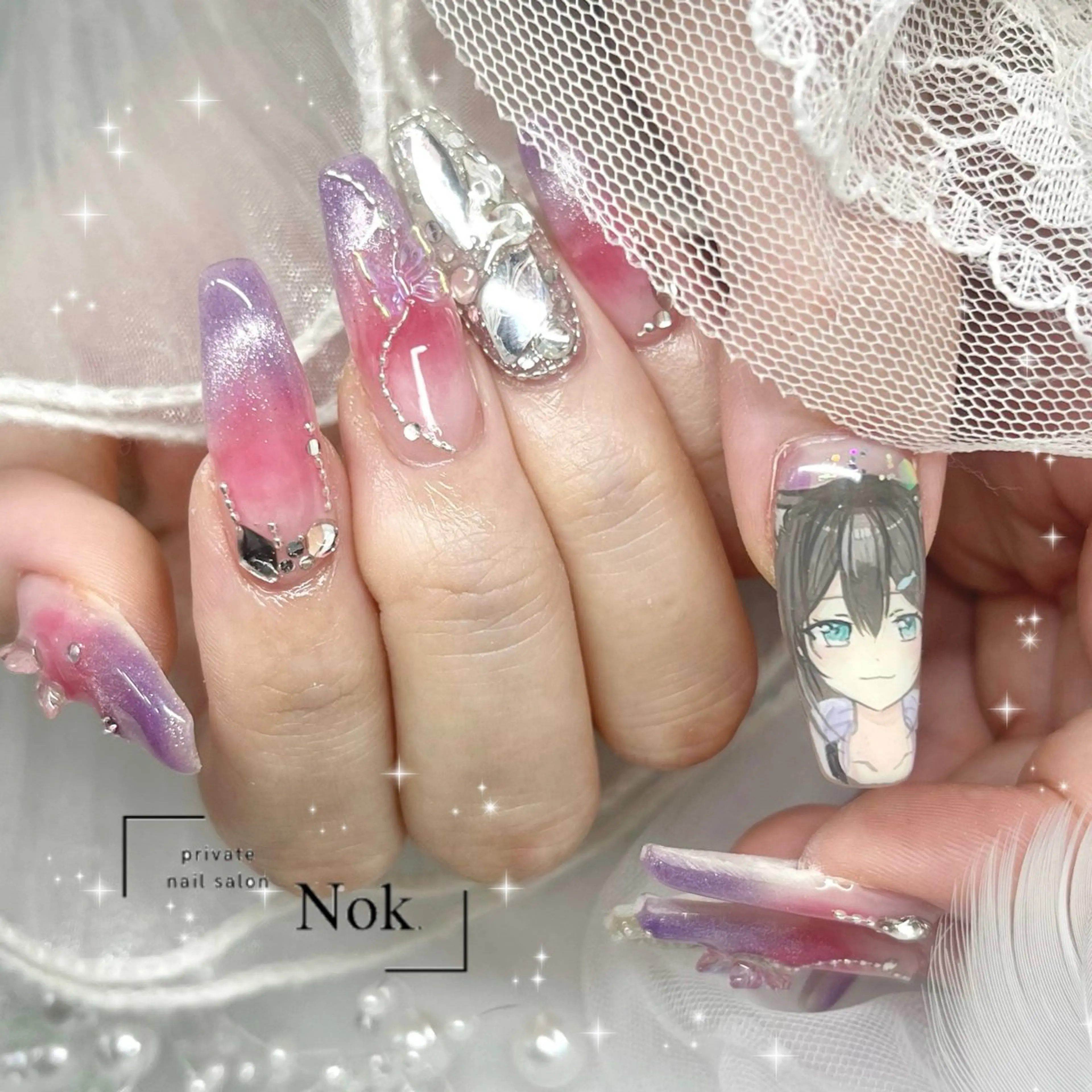 ネイル ハンドネイル 池袋痛ネイル Nok. 渡辺のネイルデザイン