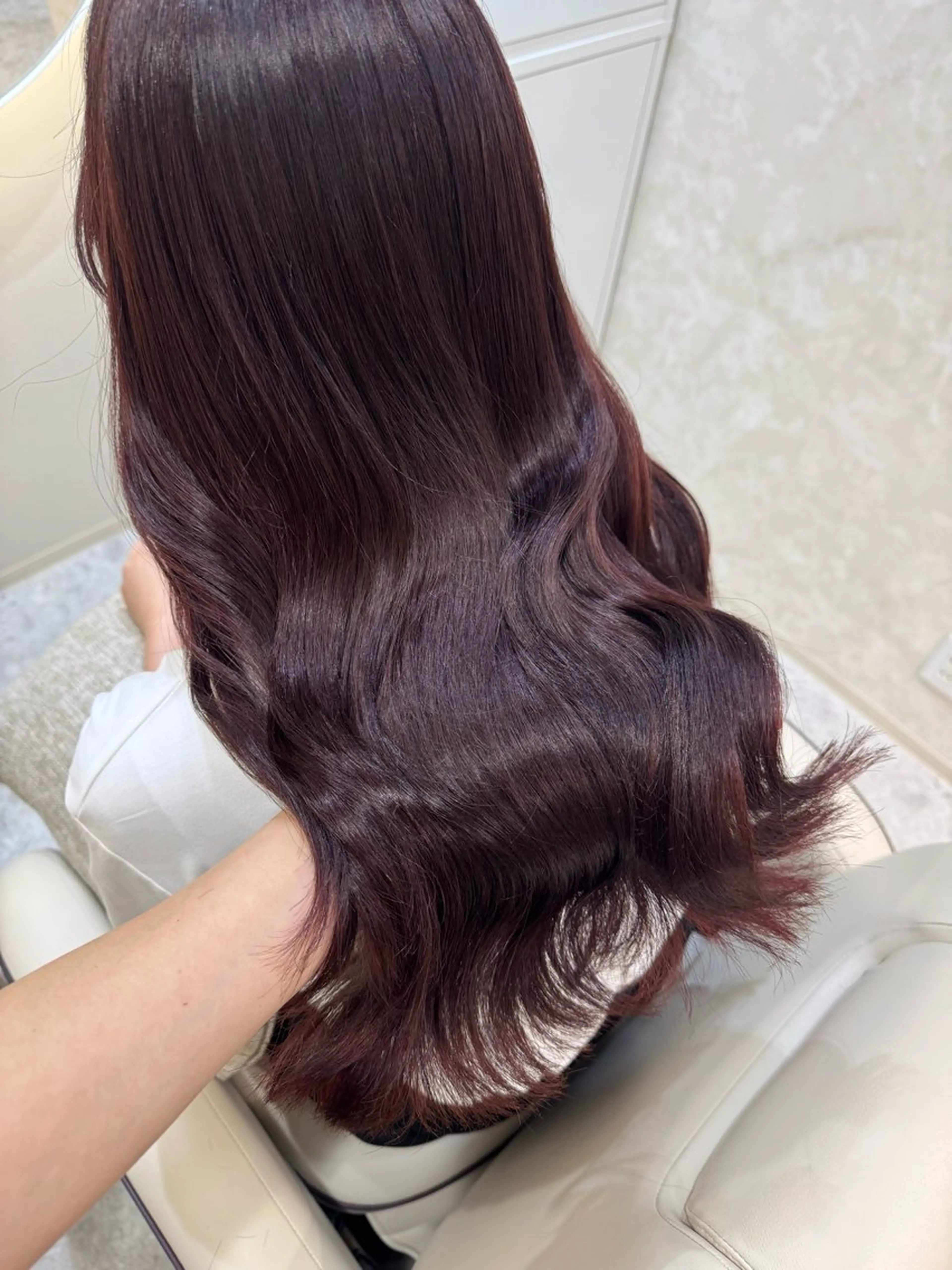 セミロング カラー カット ヘアカラー トリートメント 片岡 由依のヘアスタイル