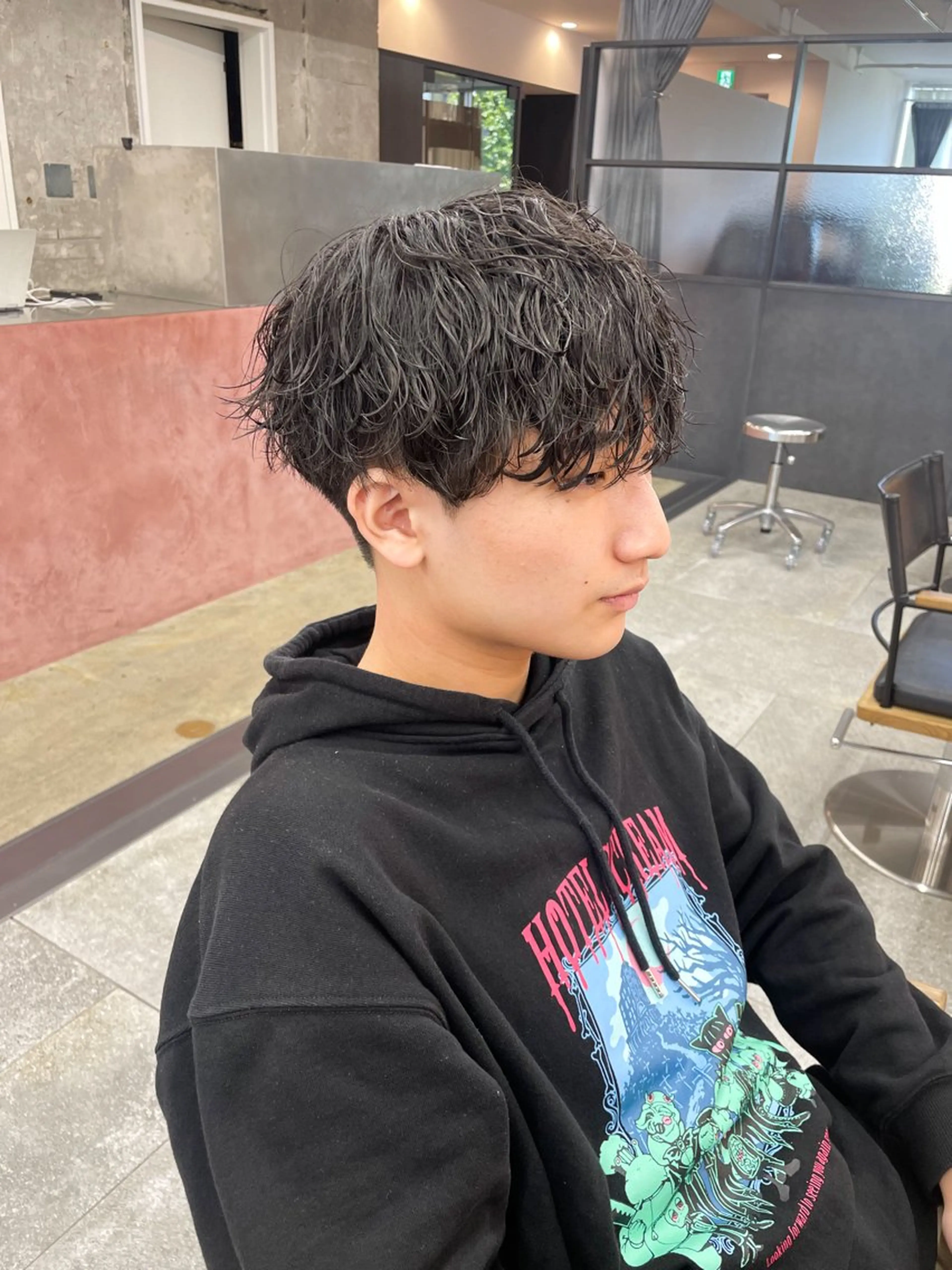 パーマ メンズ メンズパーマ 波巻きパーマ カット パーマ メンズ特化/ 山口大輝のヘアスタイル