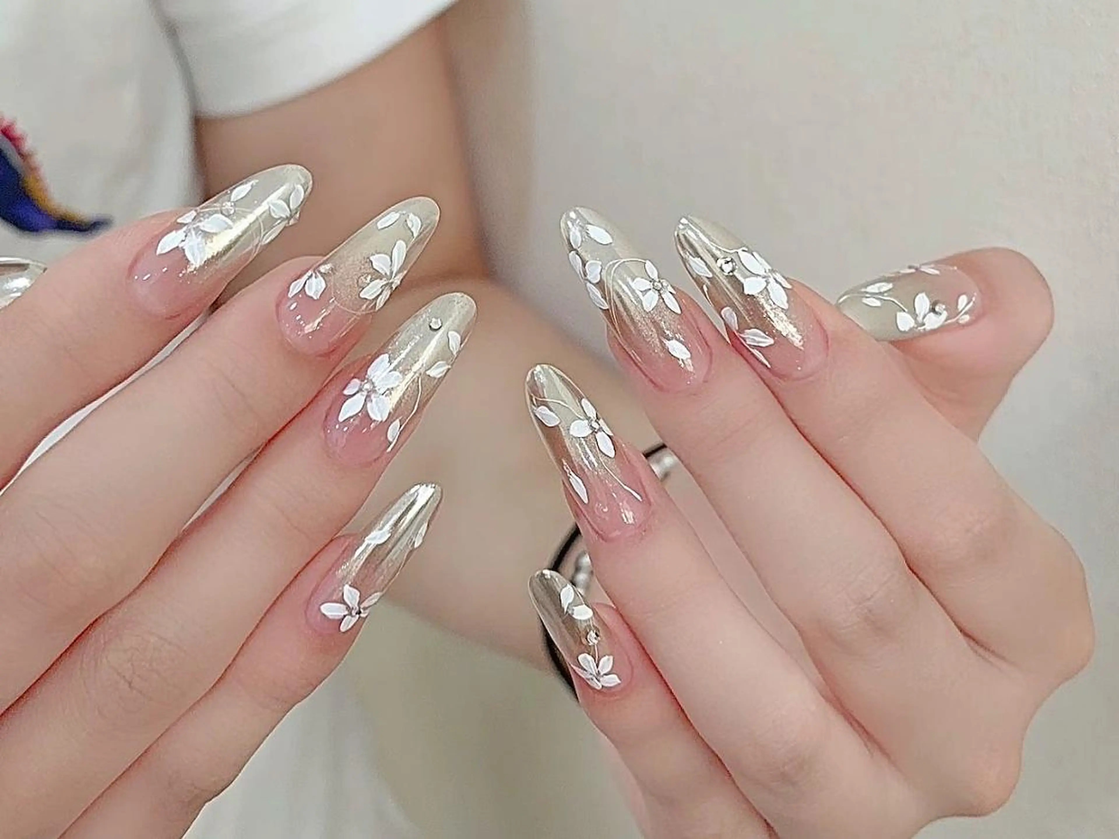 ネイル アートネイル ジェルネイル ガーリー ハート ホログラムネイル ハンドネイル 🎀Sense Nail渋谷店🎀のネイルデザイン